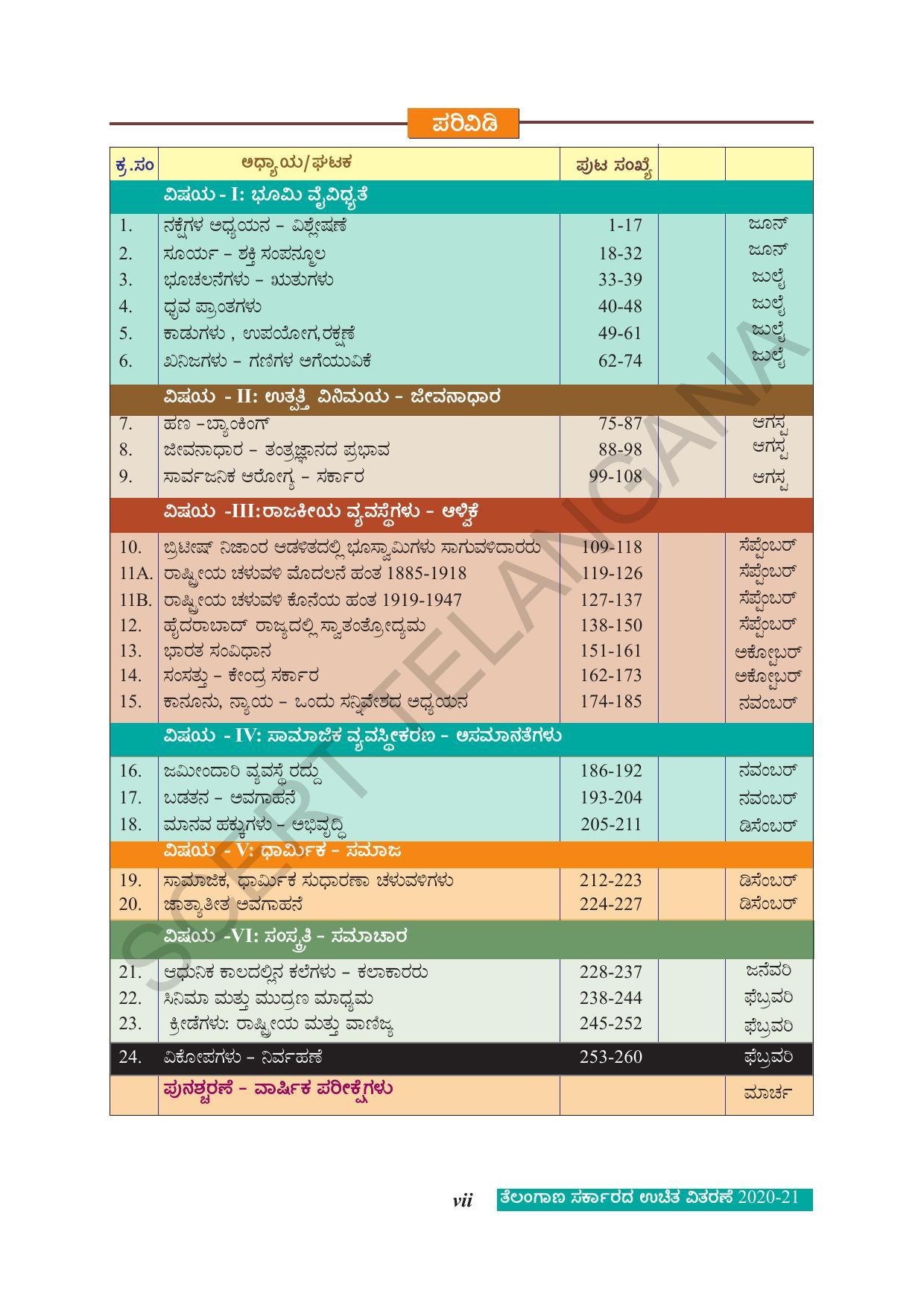 TS SCERT Class 8 Social Science (Kannada Medium) Text Book - Page 9
