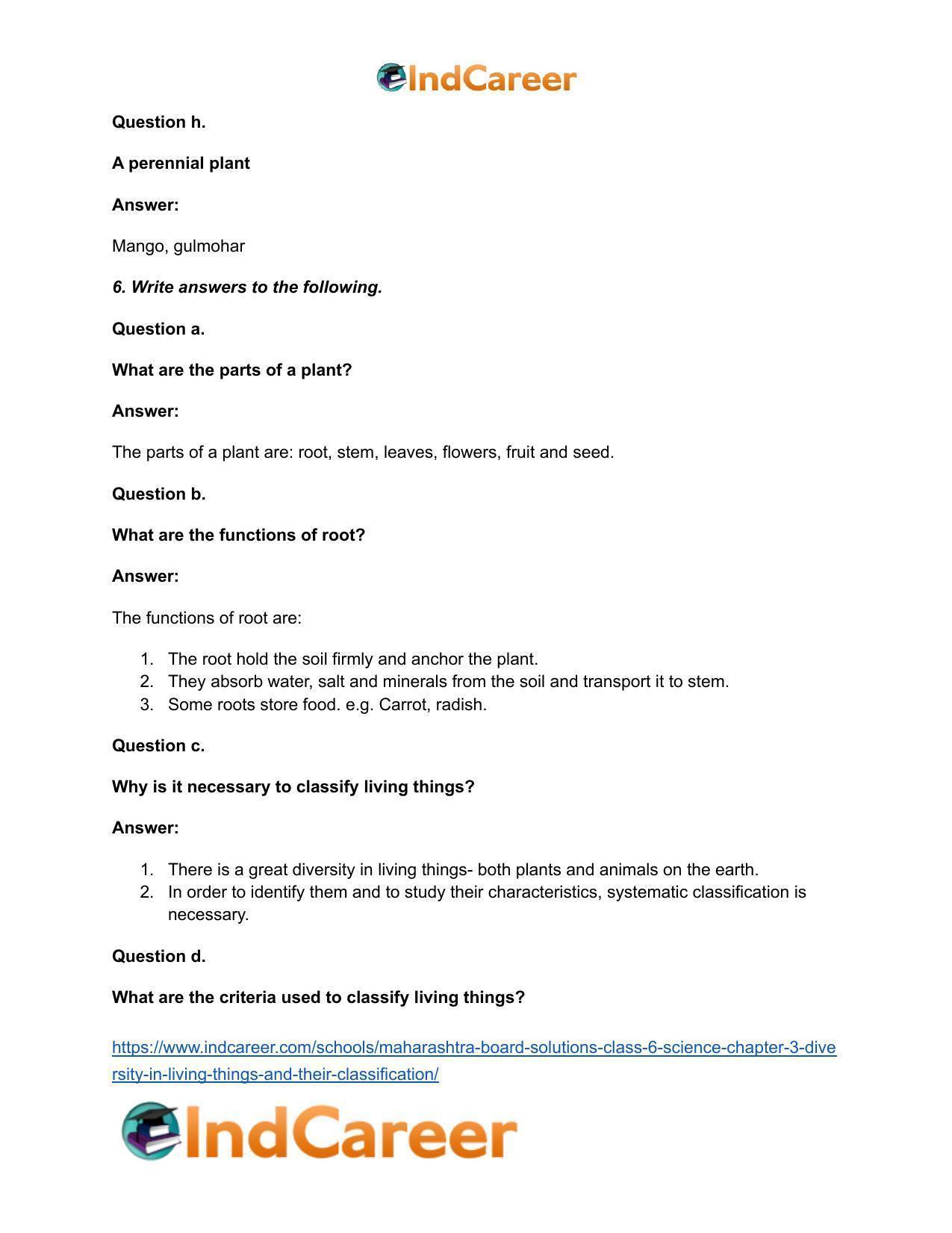 Maharashtra Board Solutions Class 6-Science: Chapter 3- Diversity in Living Things and their Classification - Page 8