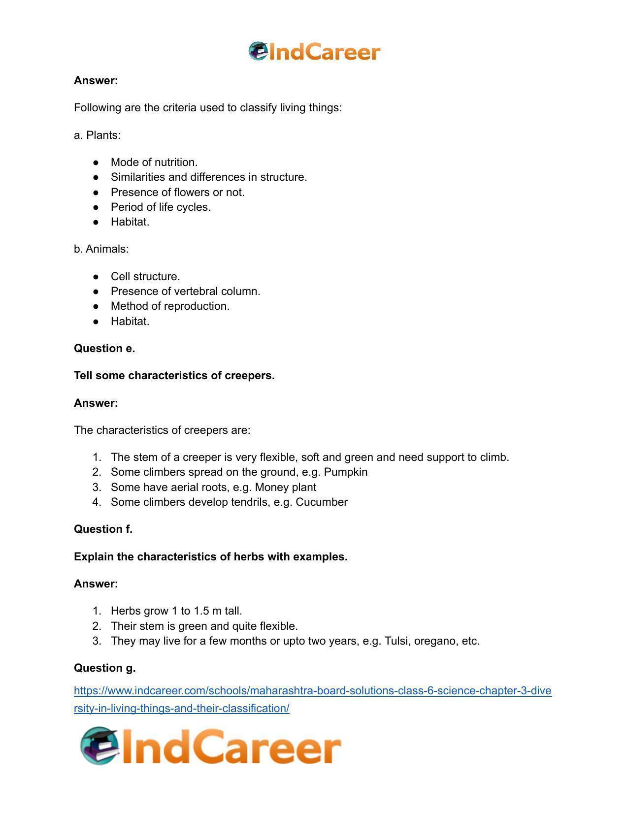 Maharashtra Board Solutions Class 6-Science: Chapter 3- Diversity in Living Things and their Classification - Page 9