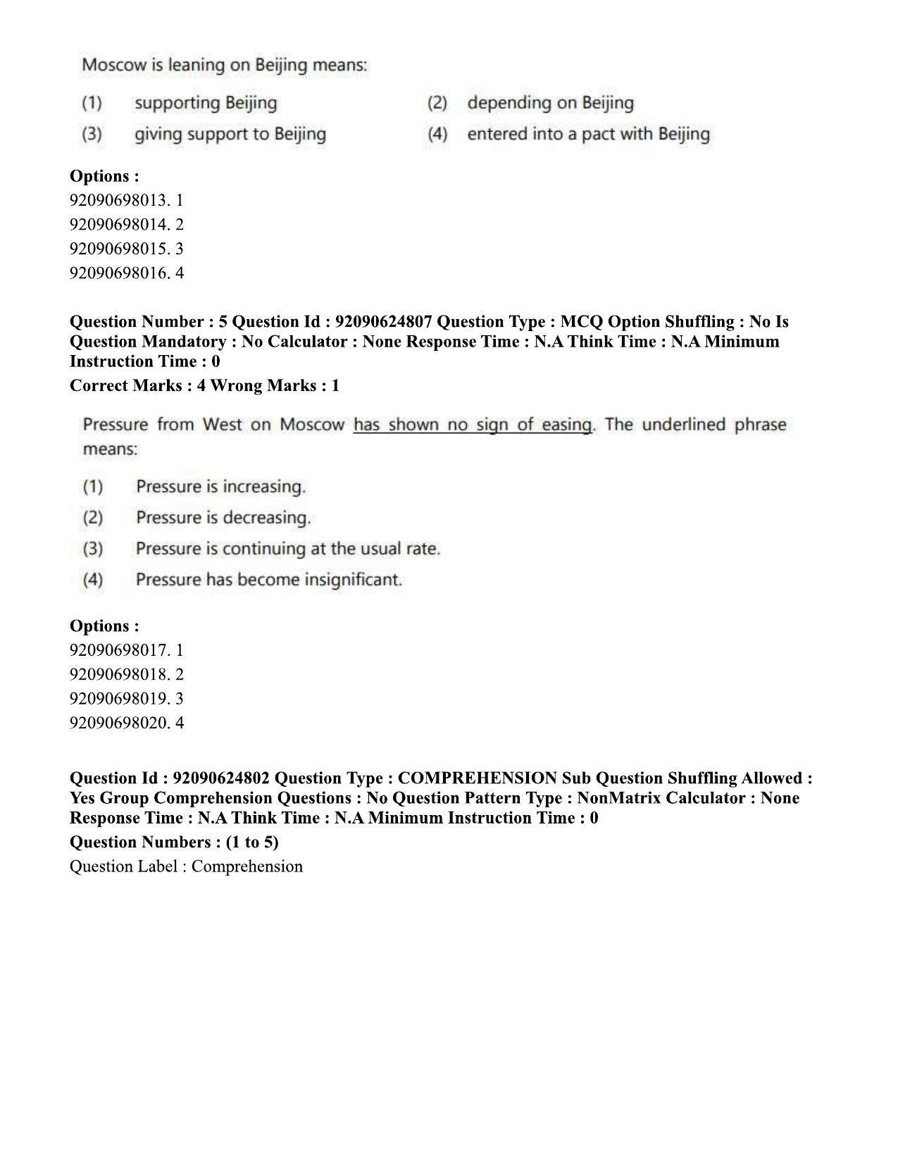 CUET PG 2023: HUQP01 – Ancient Indian History, Culture & Arch (Eng) - Shift 3 (24-06-2023) Question Paper  - Page 4