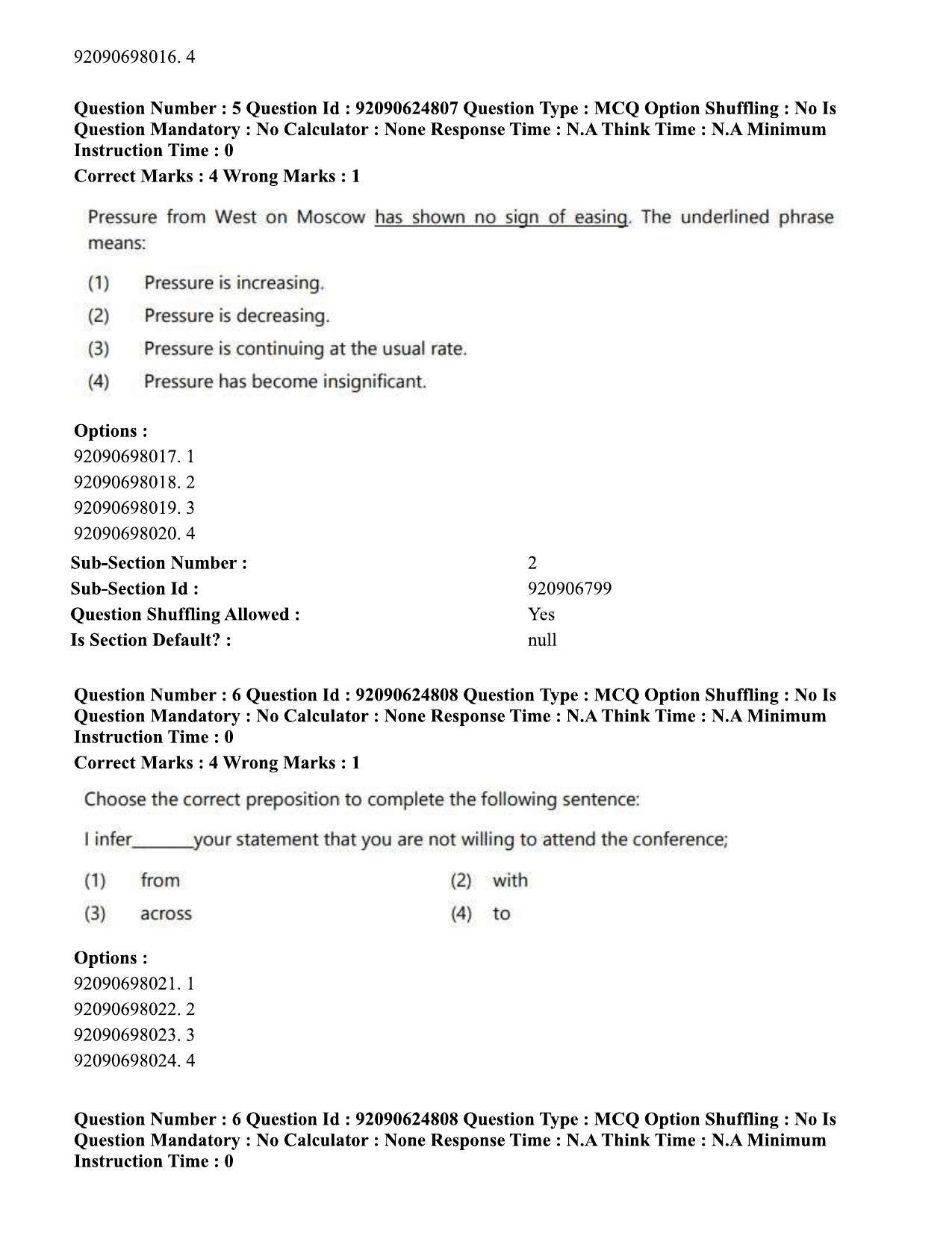 CUET PG 2023: HUQP01 – Ancient Indian History, Culture & Arch (Eng) - Shift 3 (24-06-2023) Question Paper  - Page 7