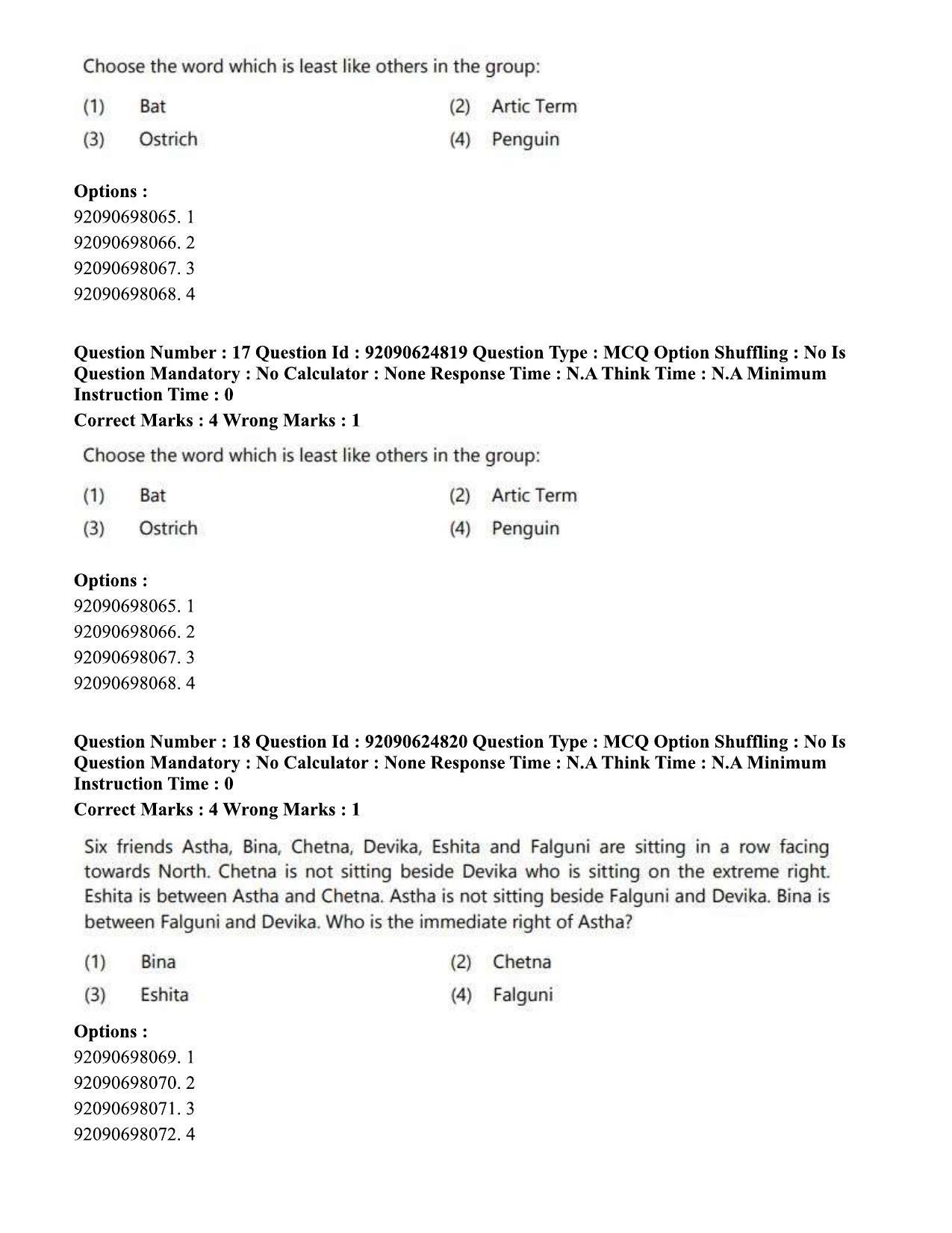 CUET PG 2023: HUQP01 – Ancient Indian History, Culture & Arch (Eng) - Shift 3 (24-06-2023) Question Paper  - Page 17