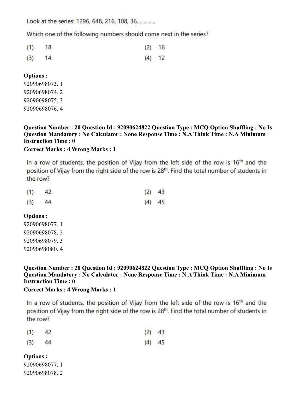CUET PG 2023: HUQP01 – Ancient Indian History, Culture & Arch (Eng) - Shift 3 (24-06-2023) Question Paper  - Page 19