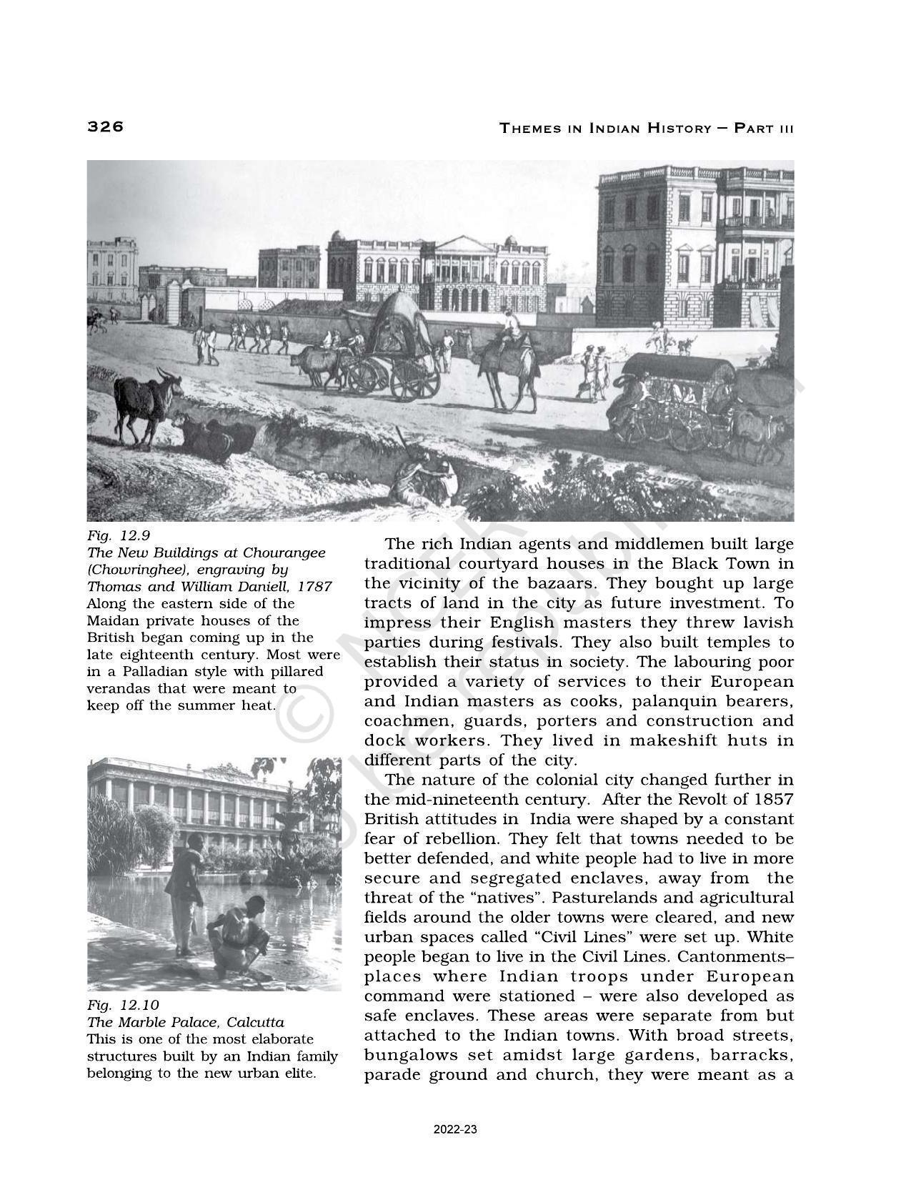 NCERT Book for Class 12 History (Part-III) Chapter 12 Colonial Cities - Page 11