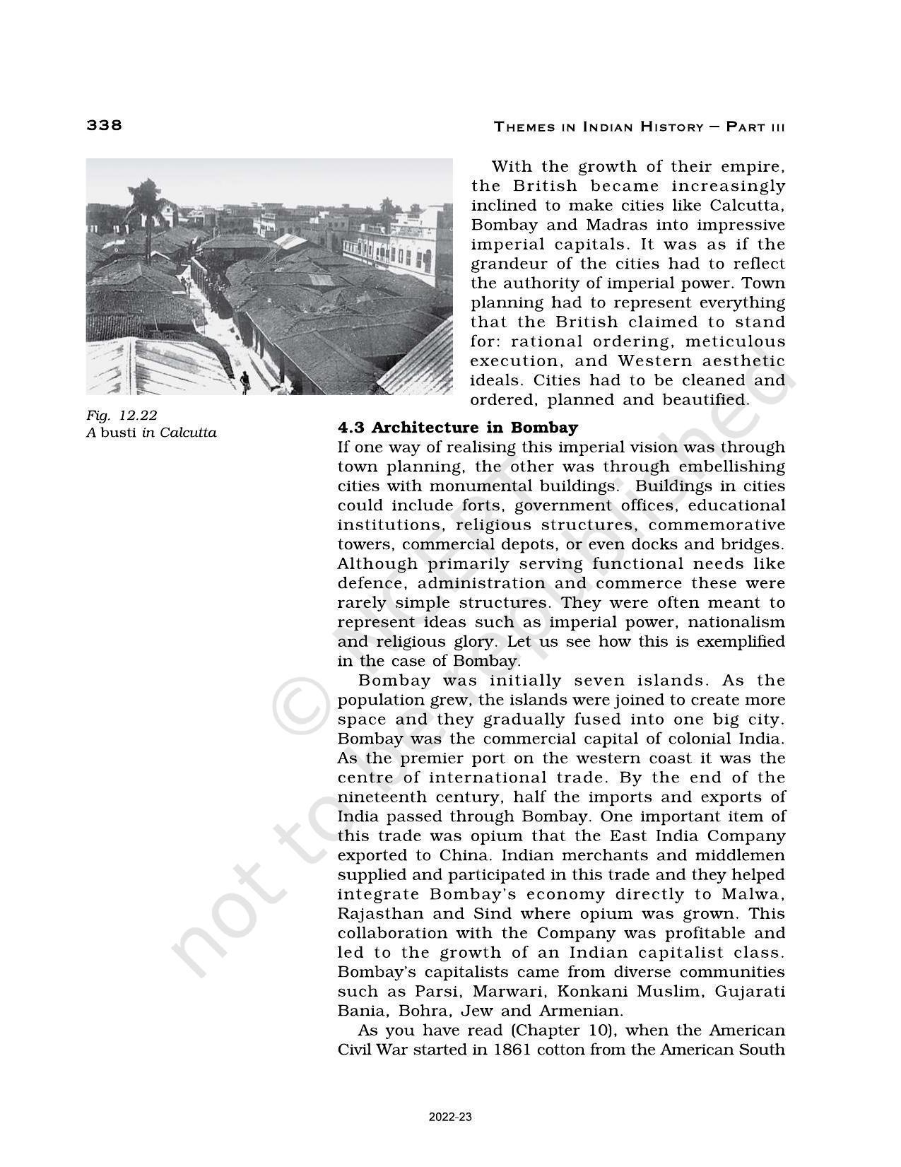 NCERT Book for Class 12 History (Part-III) Chapter 12 Colonial Cities - Page 23
