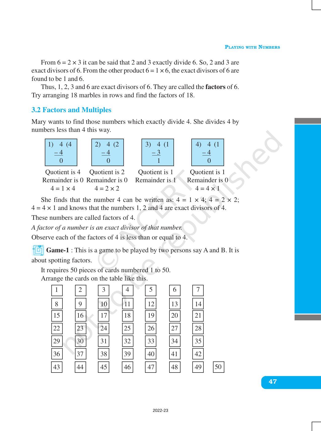 NCERT Book for Class 6 Maths: Chapter 3-Playing With Numbers - Page 2