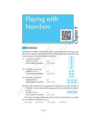 NCERT Book for Class 6 Maths: Chapter 3-Playing With Numbers