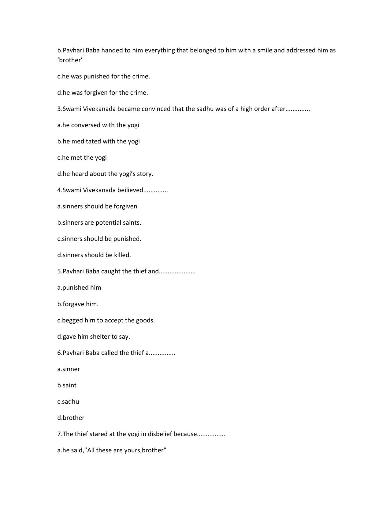 CBSE Worksheets for Class 10 English Assignment 5 - Page 4