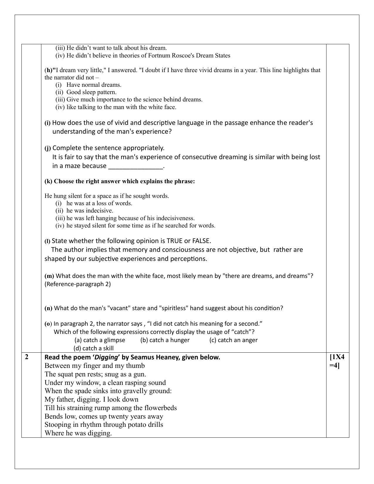 CBSE Class 12 English Elective Sample Paper 2024 - Page 4