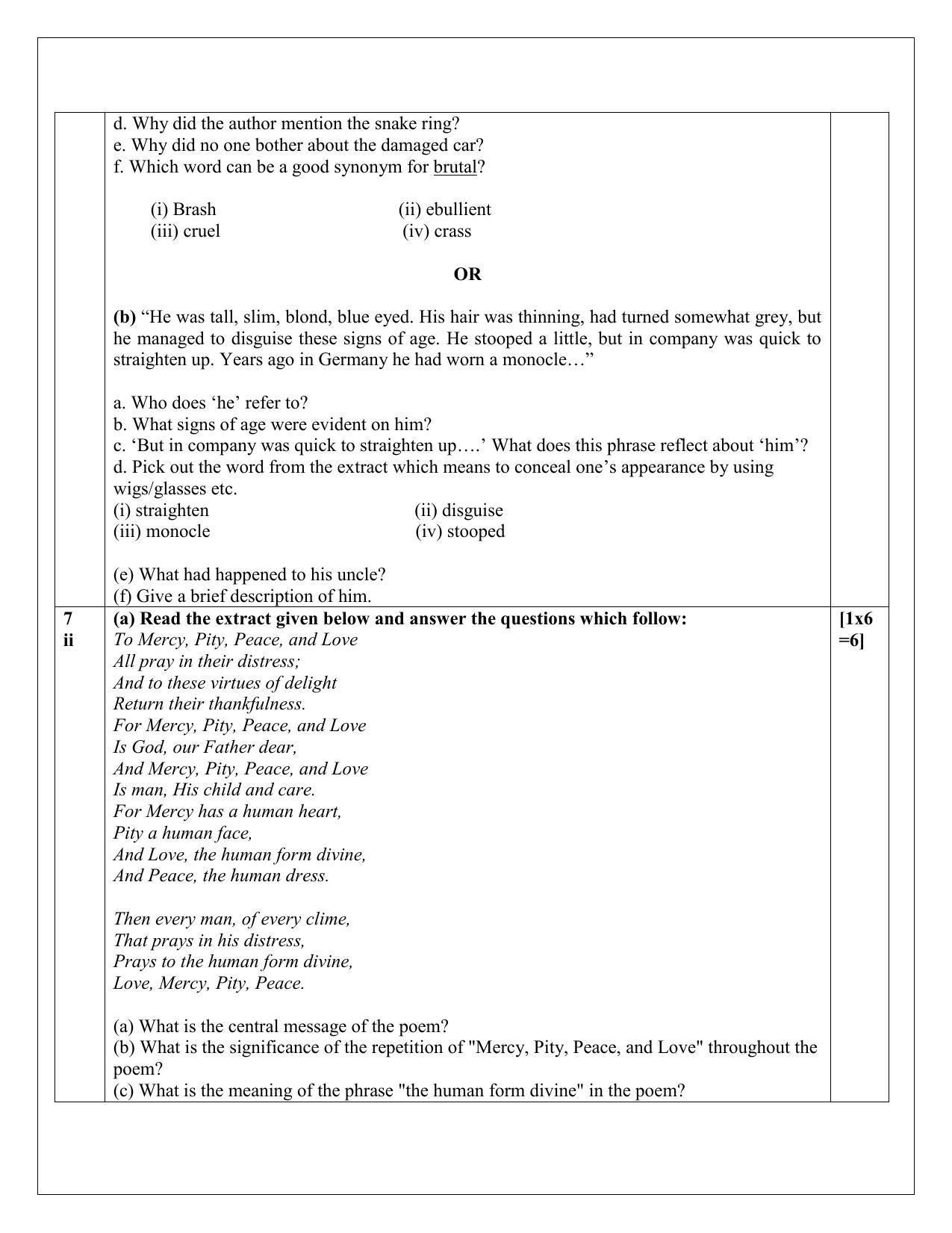 CBSE Class 12 English Elective Sample Paper 2024 - Page 9