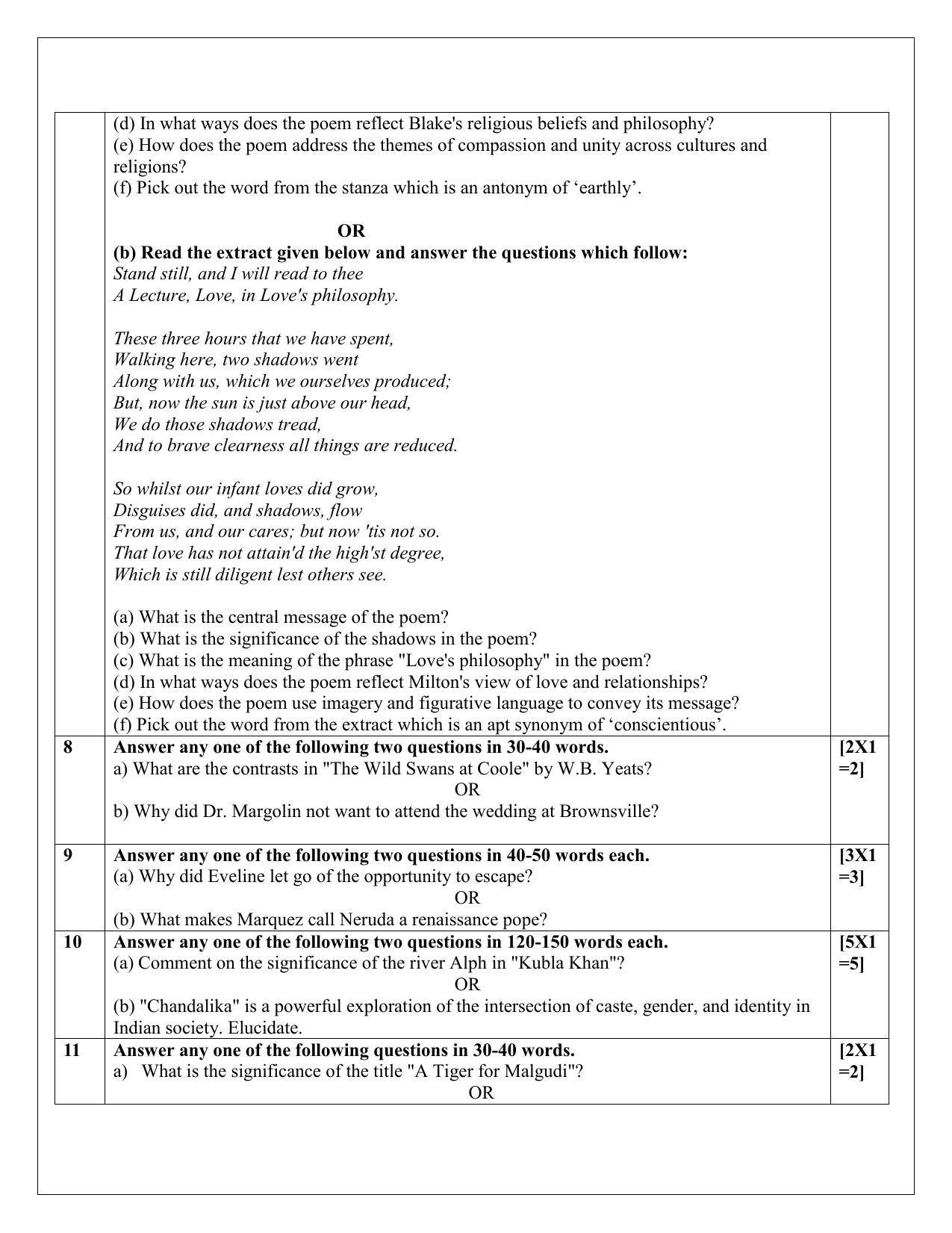 CBSE Class 12 English Elective Sample Paper 2024 - Page 10