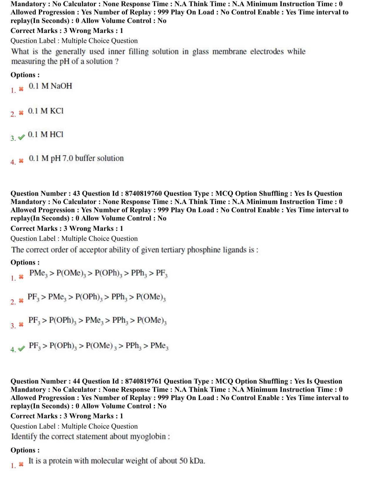 BHU RET Chemistry 2021 Question Paper  - Page 25