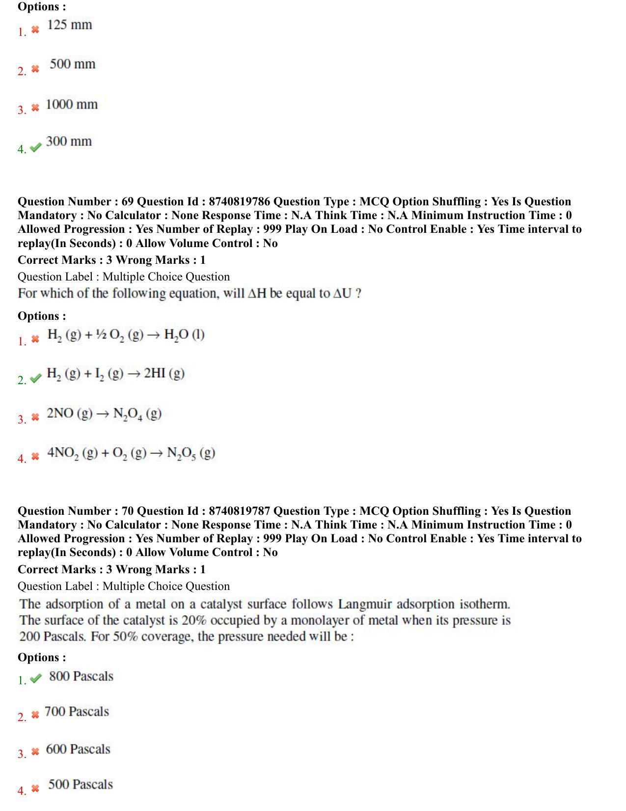 BHU RET Chemistry 2021 Question Paper  - Page 37