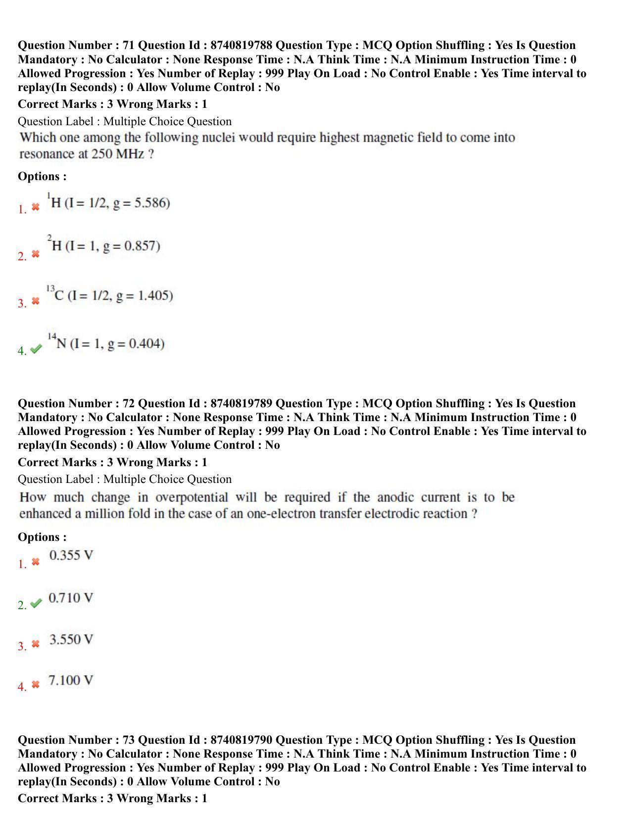 BHU RET Chemistry 2021 Question Paper  - Page 38