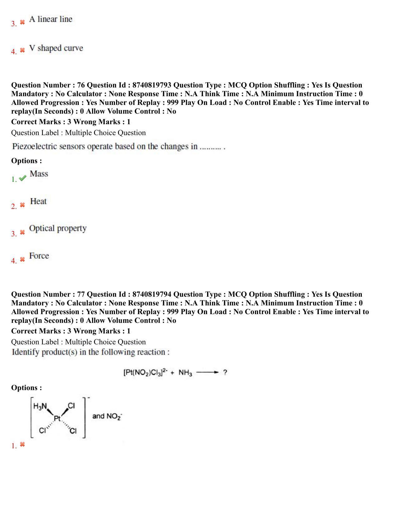 BHU RET Chemistry 2021 Question Paper  - Page 40