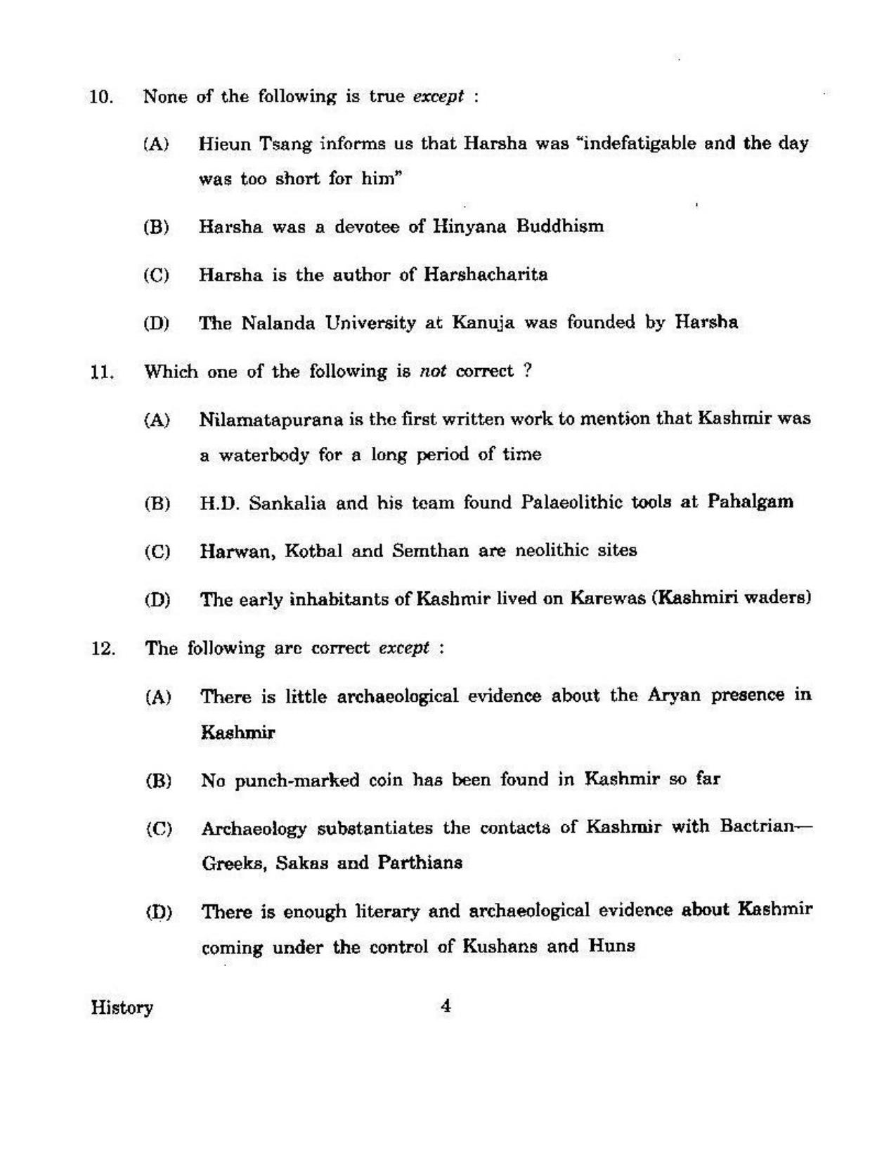 KUET 2023 M.A. History Question Paper - Page 107