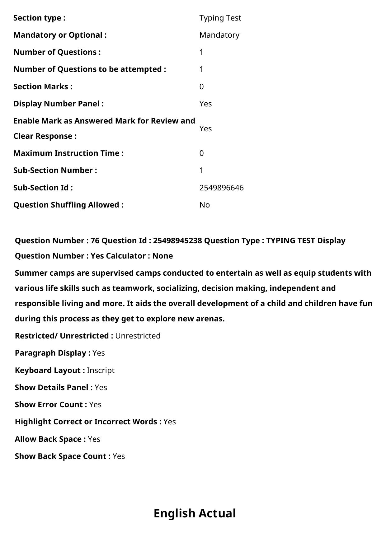 MP CPCT 17 Sept 2022 Question Paper Shift 2 - Page 68