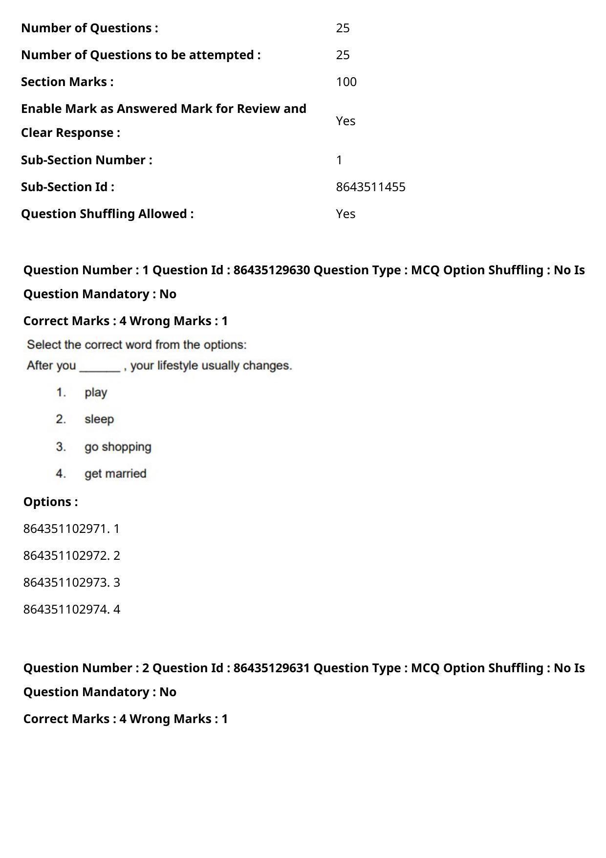 CUET PG 2021 PGQP58 Question Paper - Page 2