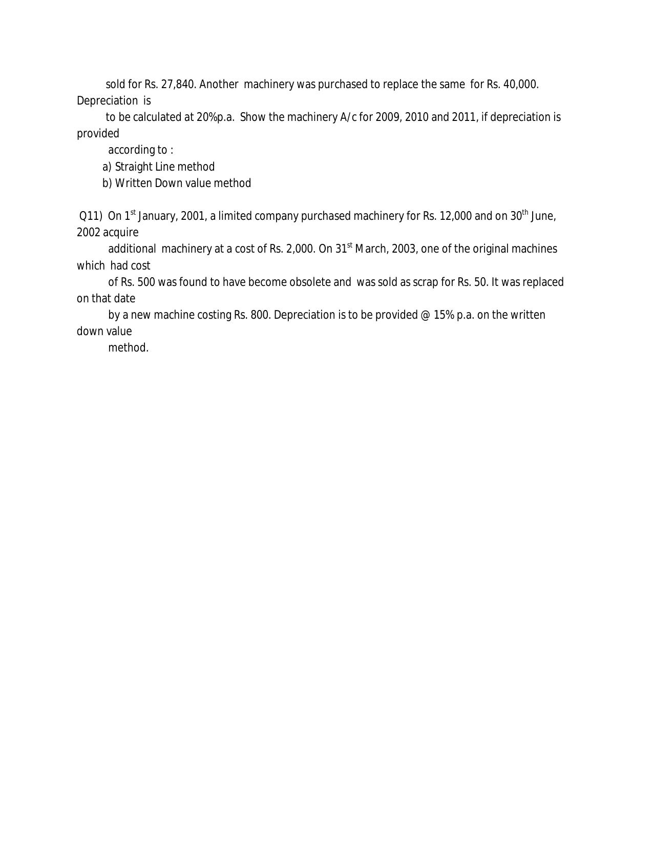 CBSE Worksheets for Class 11 Accountancy Assignment 13 - Page 2