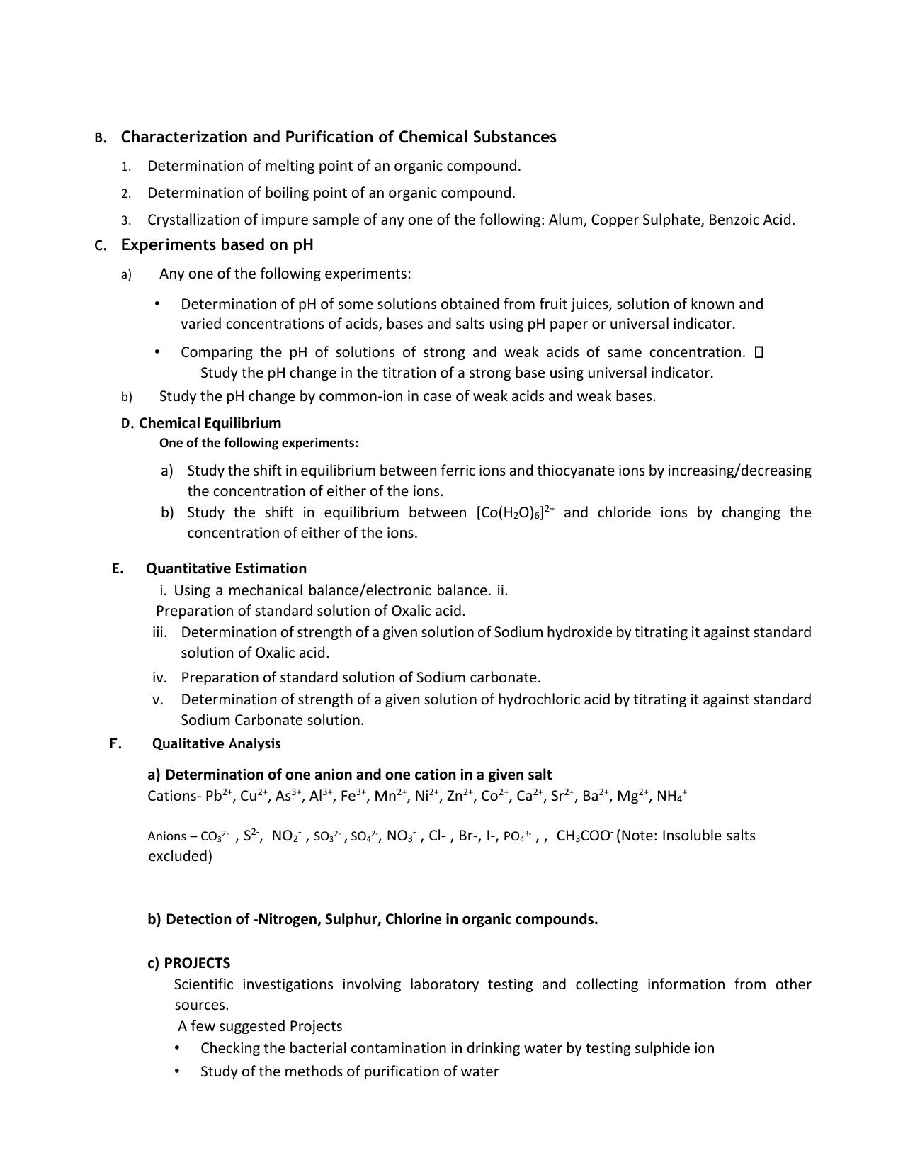 CBSE Class 11 & 12 Syllabus 2022-23 - Chemistry - Page 5