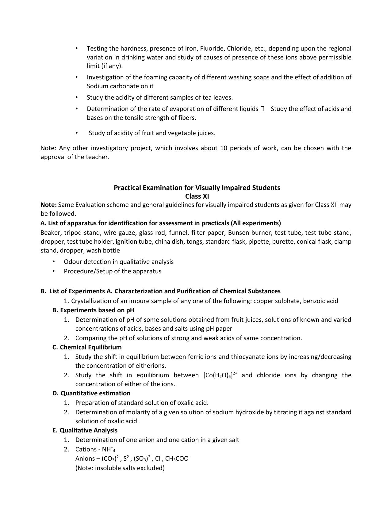 CBSE Class 11 & 12 Syllabus 2022-23 - Chemistry - Page 6