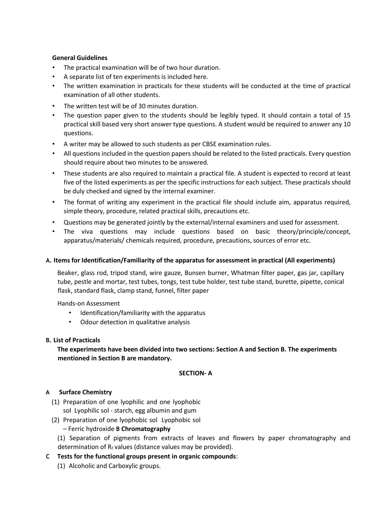 CBSE Class 11 & 12 Syllabus 2022-23 - Chemistry - Page 12