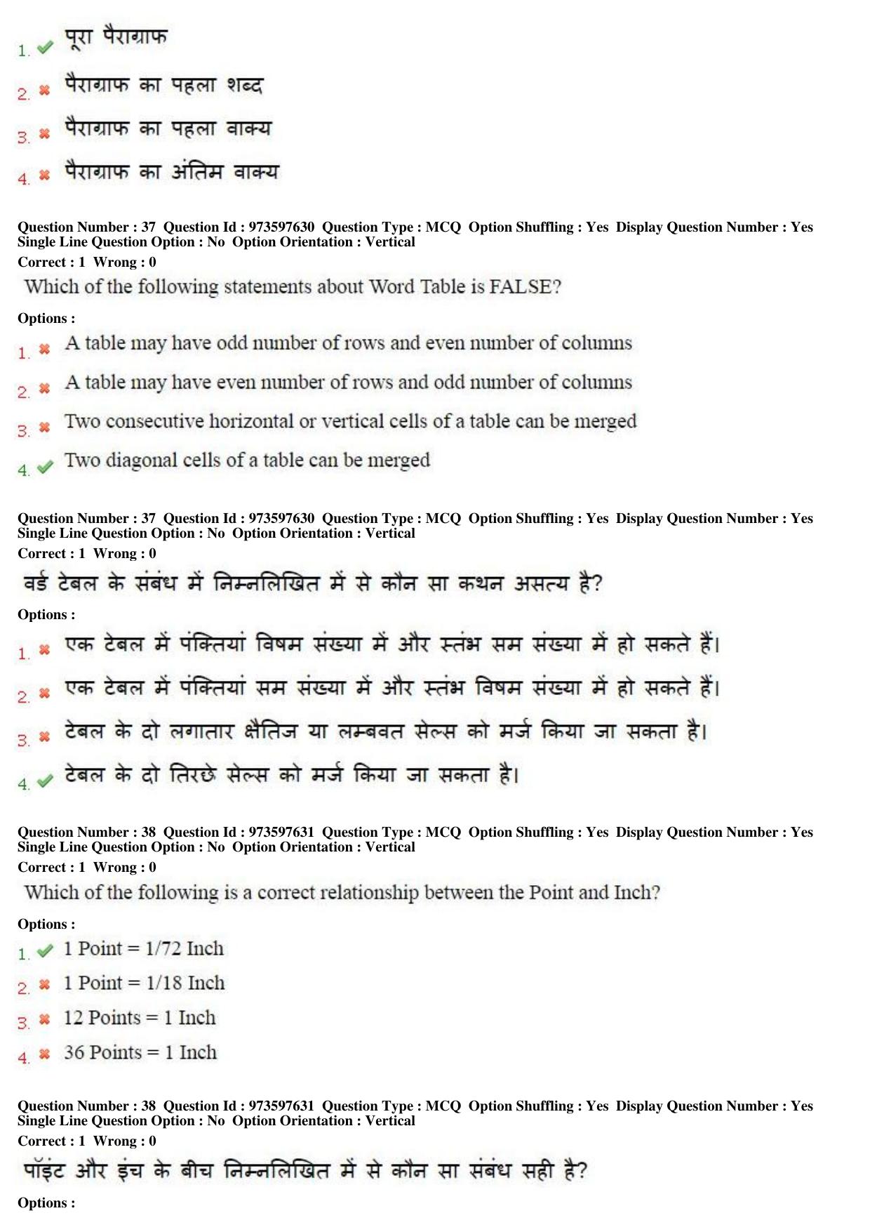 MP CPCT 15th Jan 2017 CPCT Question Paper Shift 2 - Page 20