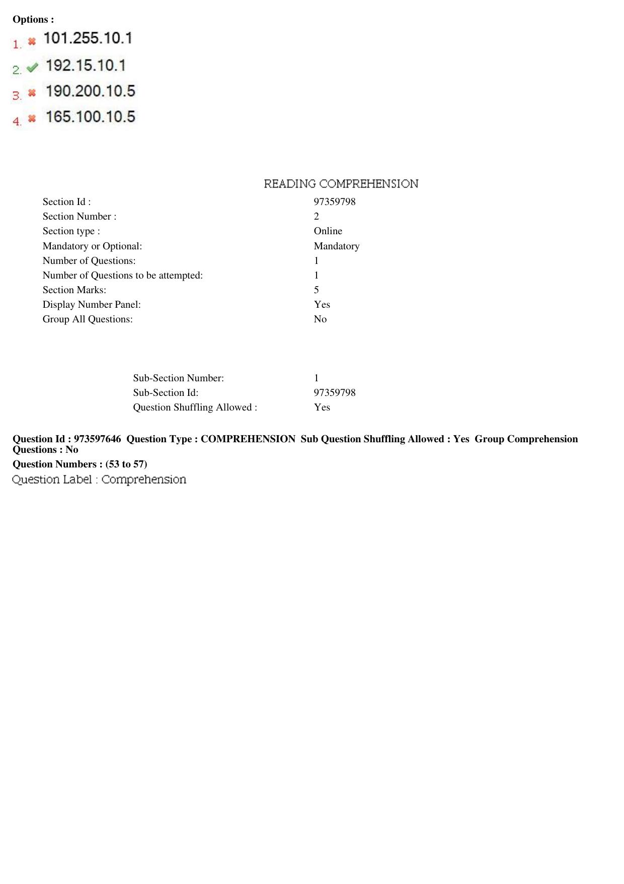 MP CPCT 15th Jan 2017 CPCT Question Paper Shift 2 - Page 28