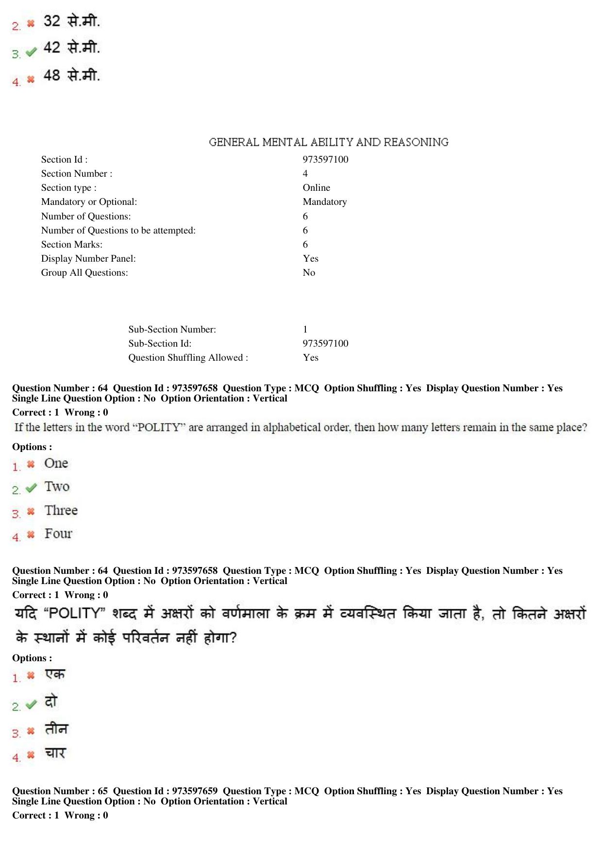 MP CPCT 15th Jan 2017 CPCT Question Paper Shift 2 - Page 37