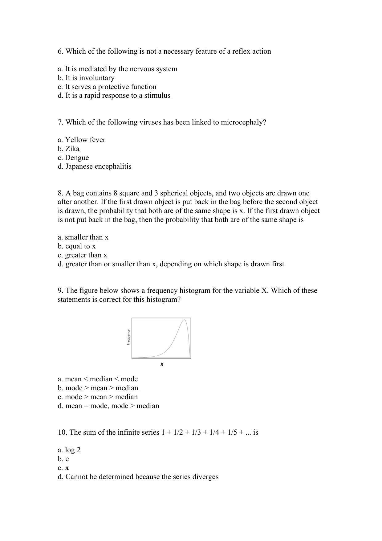 TIFR GS 2017 Biology Question Paper - Page 2