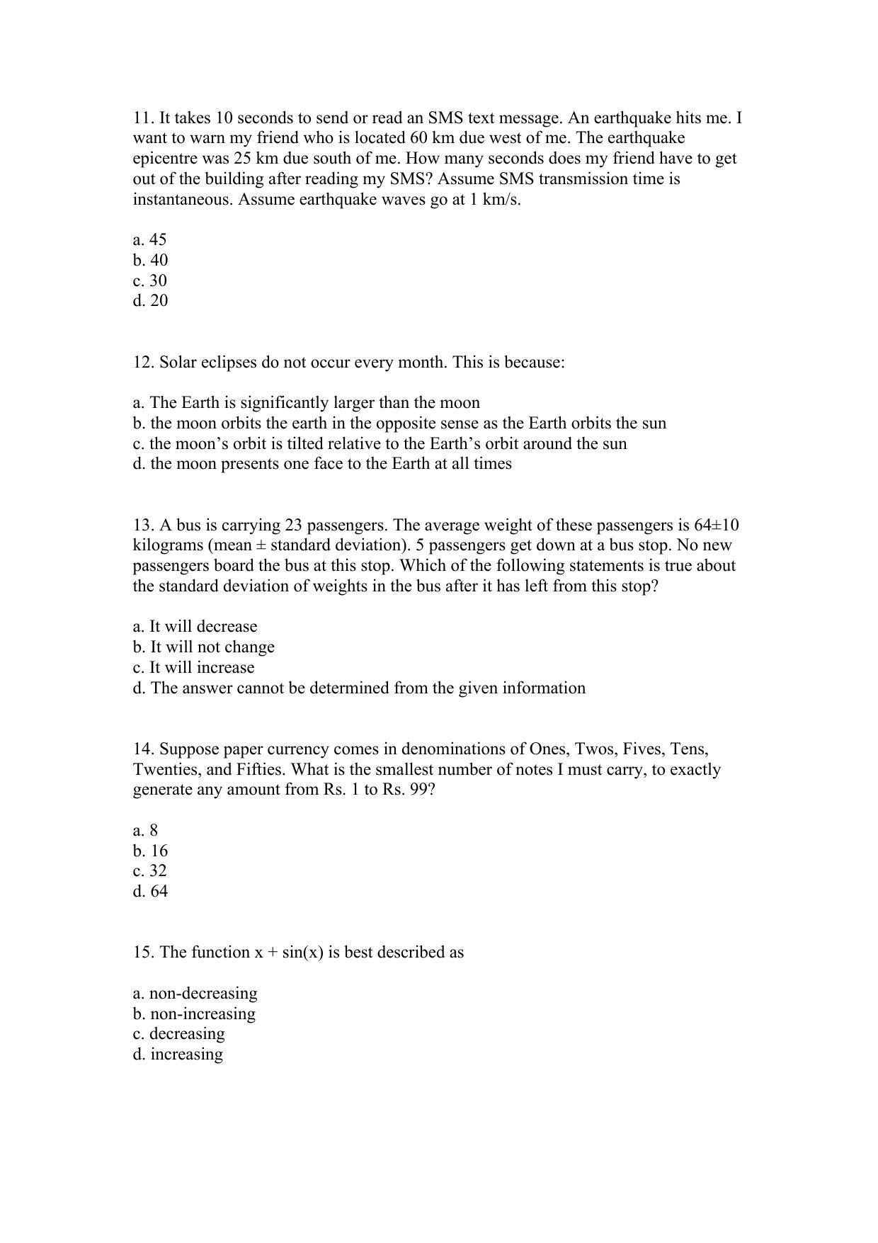 TIFR GS 2017 Biology Question Paper - Page 3
