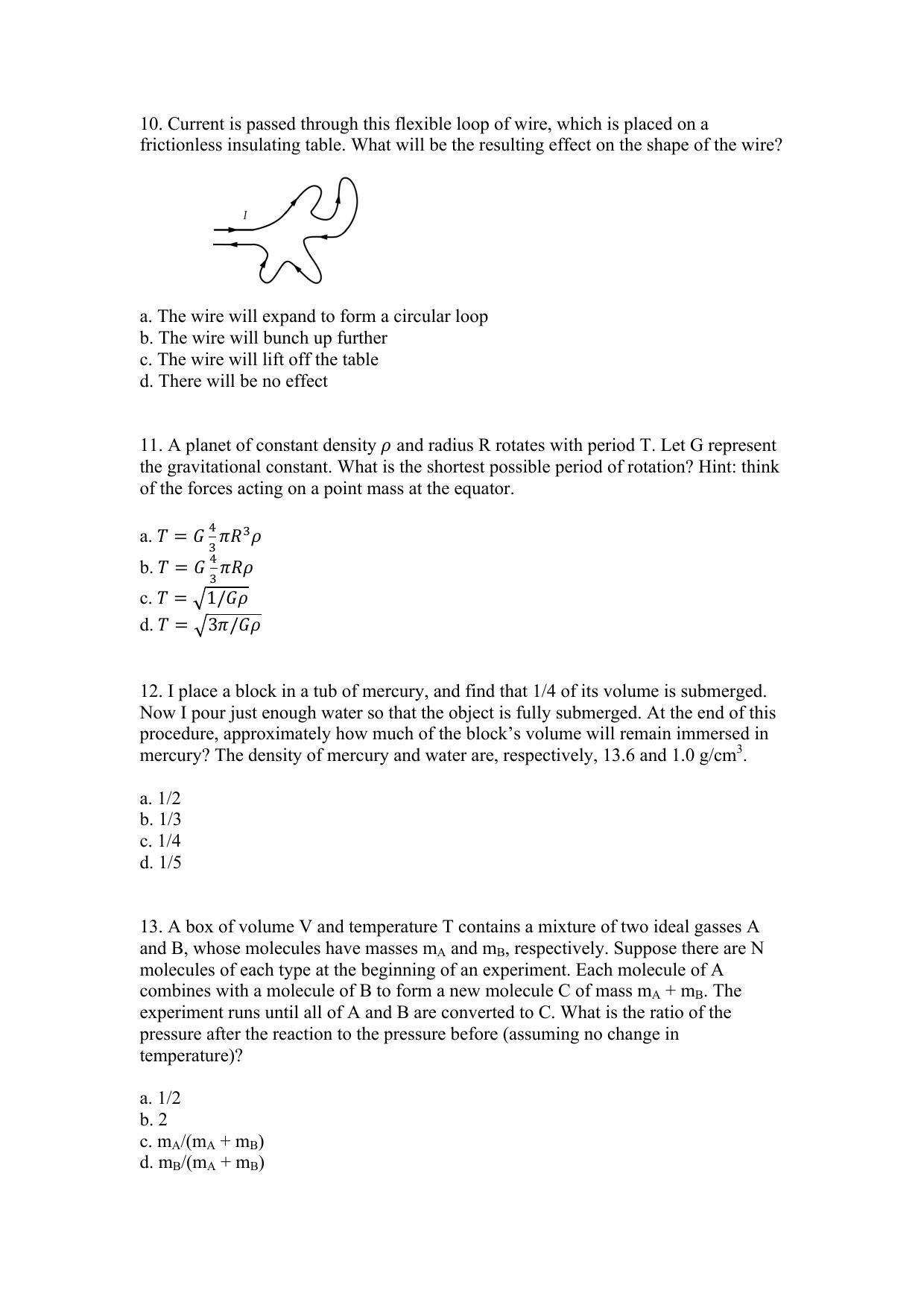 TIFR GS 2017 Biology Question Paper - Page 6