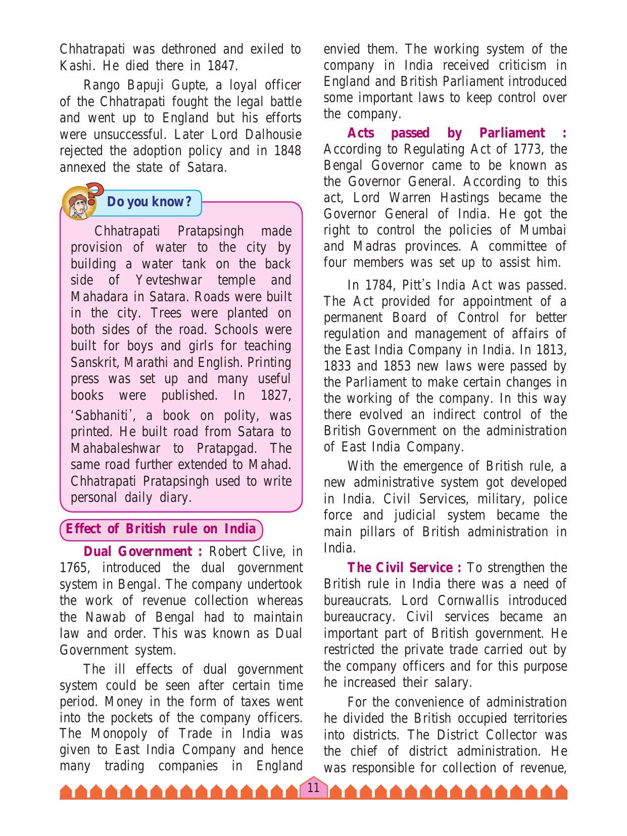 Maharashtra Board Class 8 History & Civics Textbook - Page 21