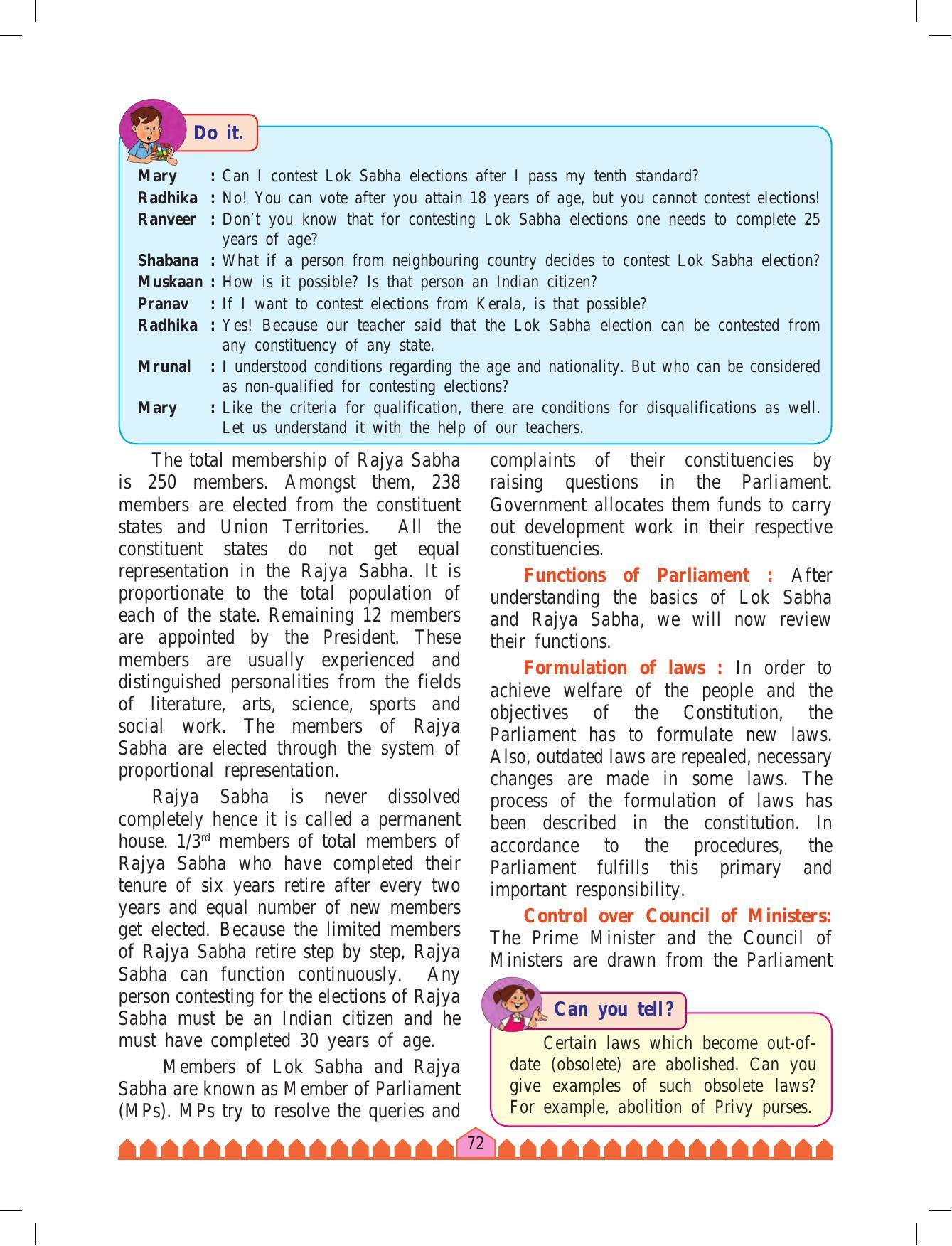 Maharashtra Board Class 8 History & Civics Textbook - Page 82