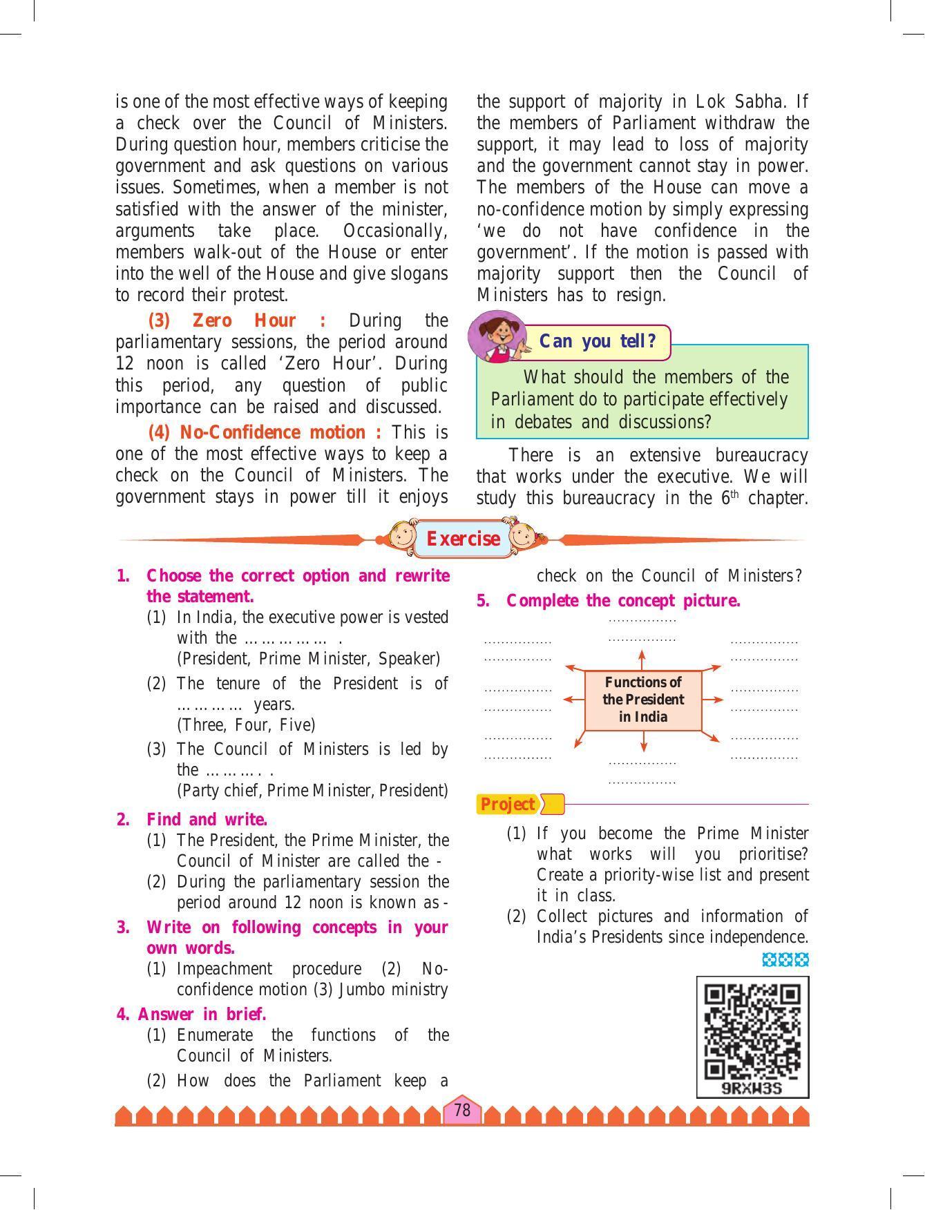 Maharashtra Board Class 8 History & Civics Textbook - Page 88