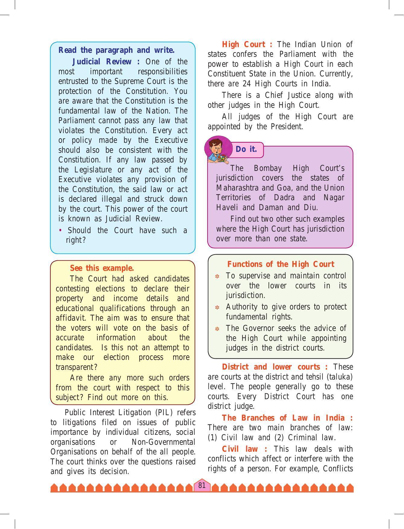 Maharashtra Board Class 8 History & Civics Textbook - Page 91