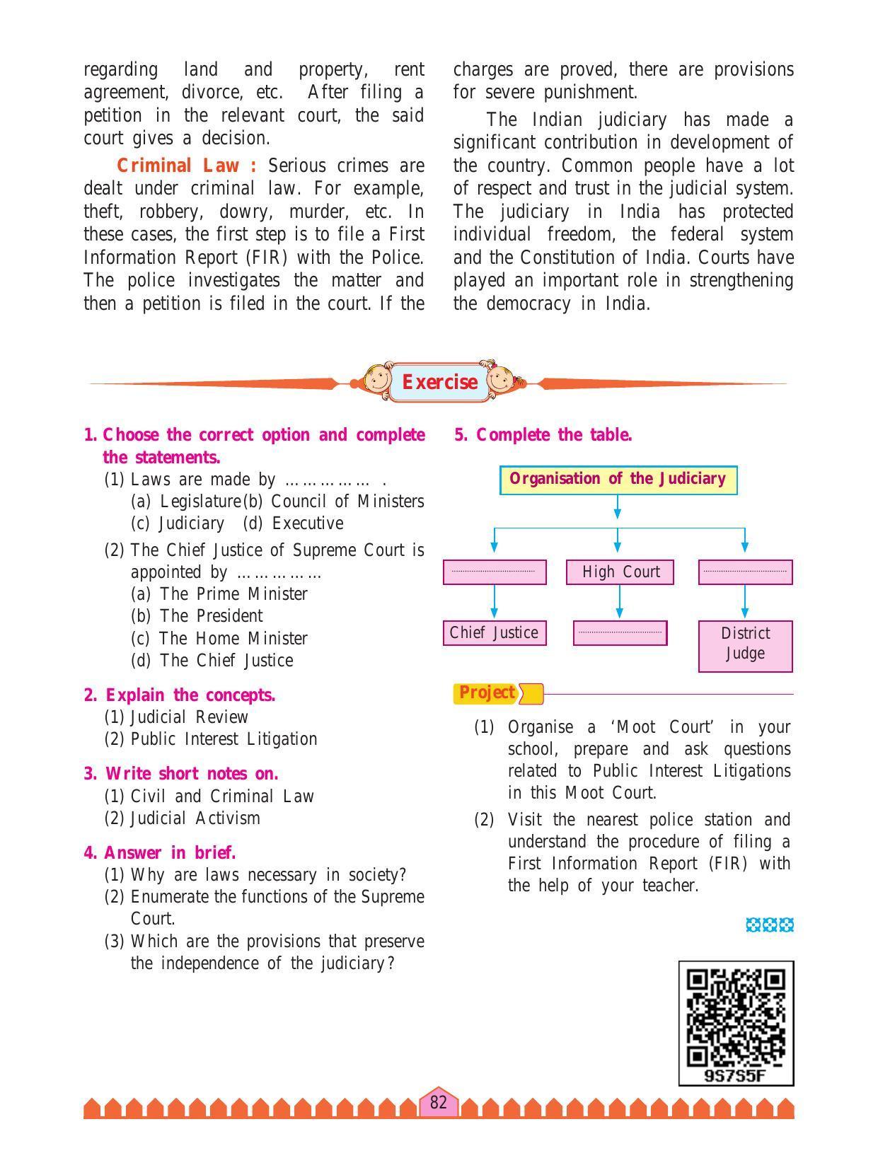 Maharashtra Board Class 8 History & Civics Textbook - Page 92