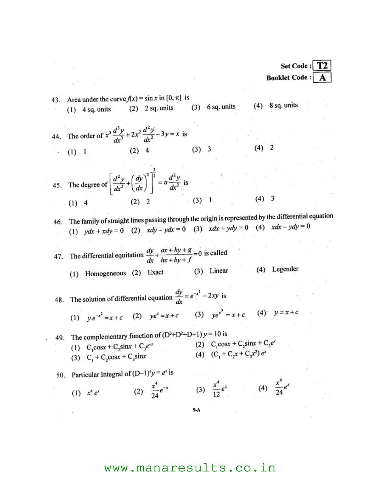 AP ECET 2016 Electronics and Communication Engineering Old Previous Question Papers - Page 8