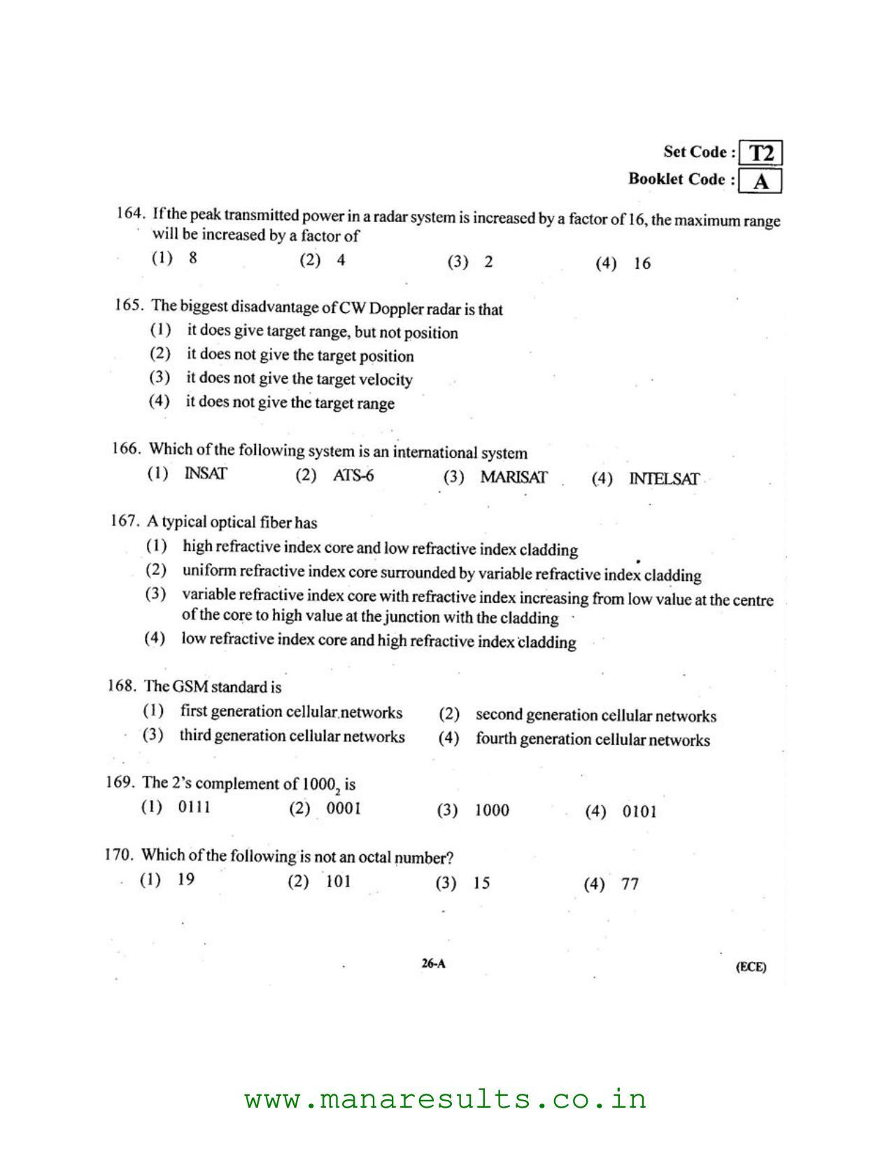 AP ECET 2016 Electronics and Communication Engineering Old Previous Question Papers - Page 25