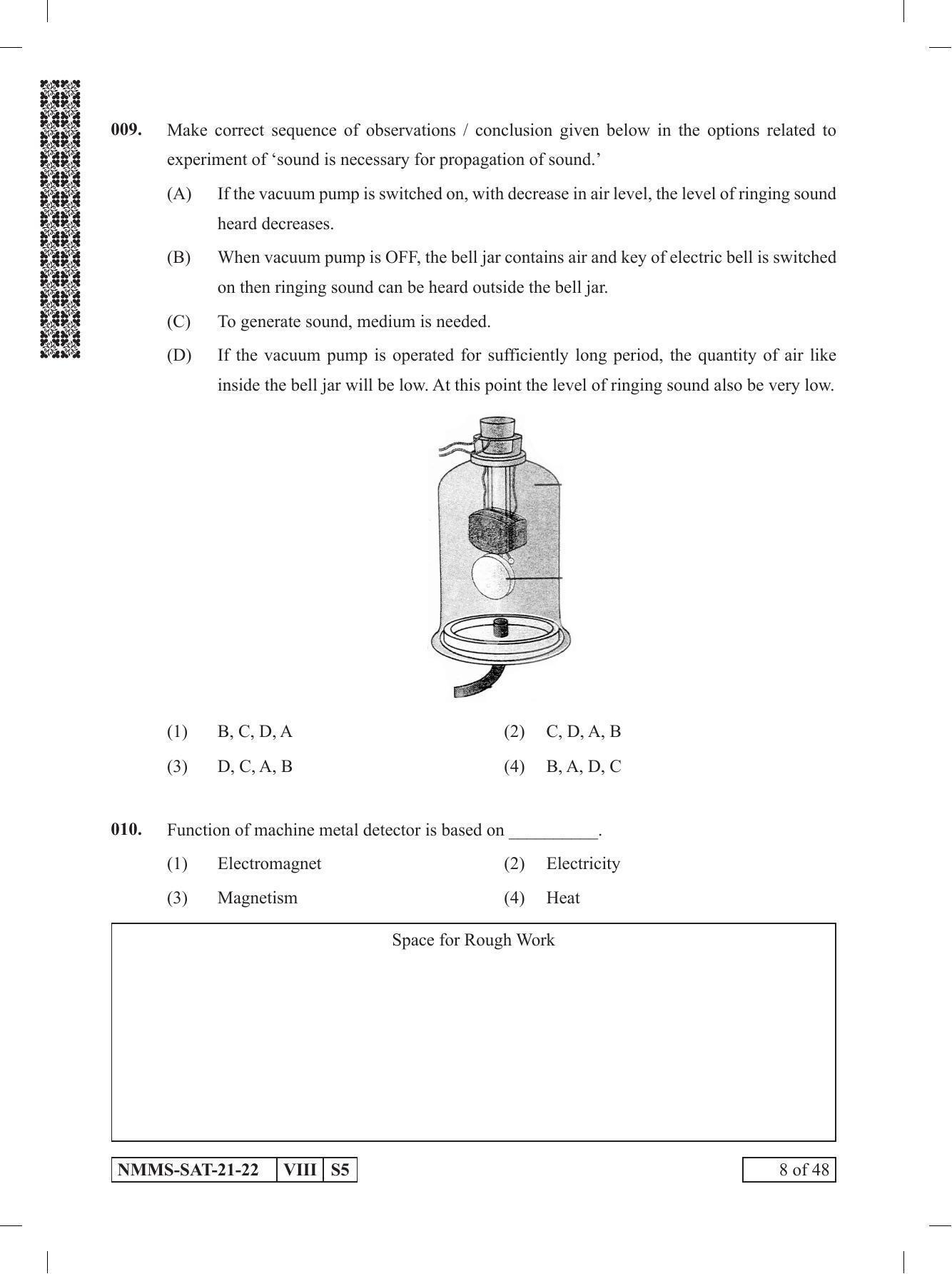 SAT ENGLISH 2021-22 Class 8 Maharashtra NMMS Question Papers - Page 8