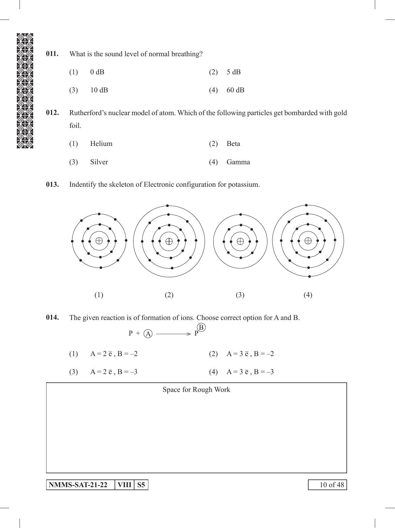 SAT ENGLISH 2021-22 Class 8 Maharashtra NMMS Question Papers - Page 10