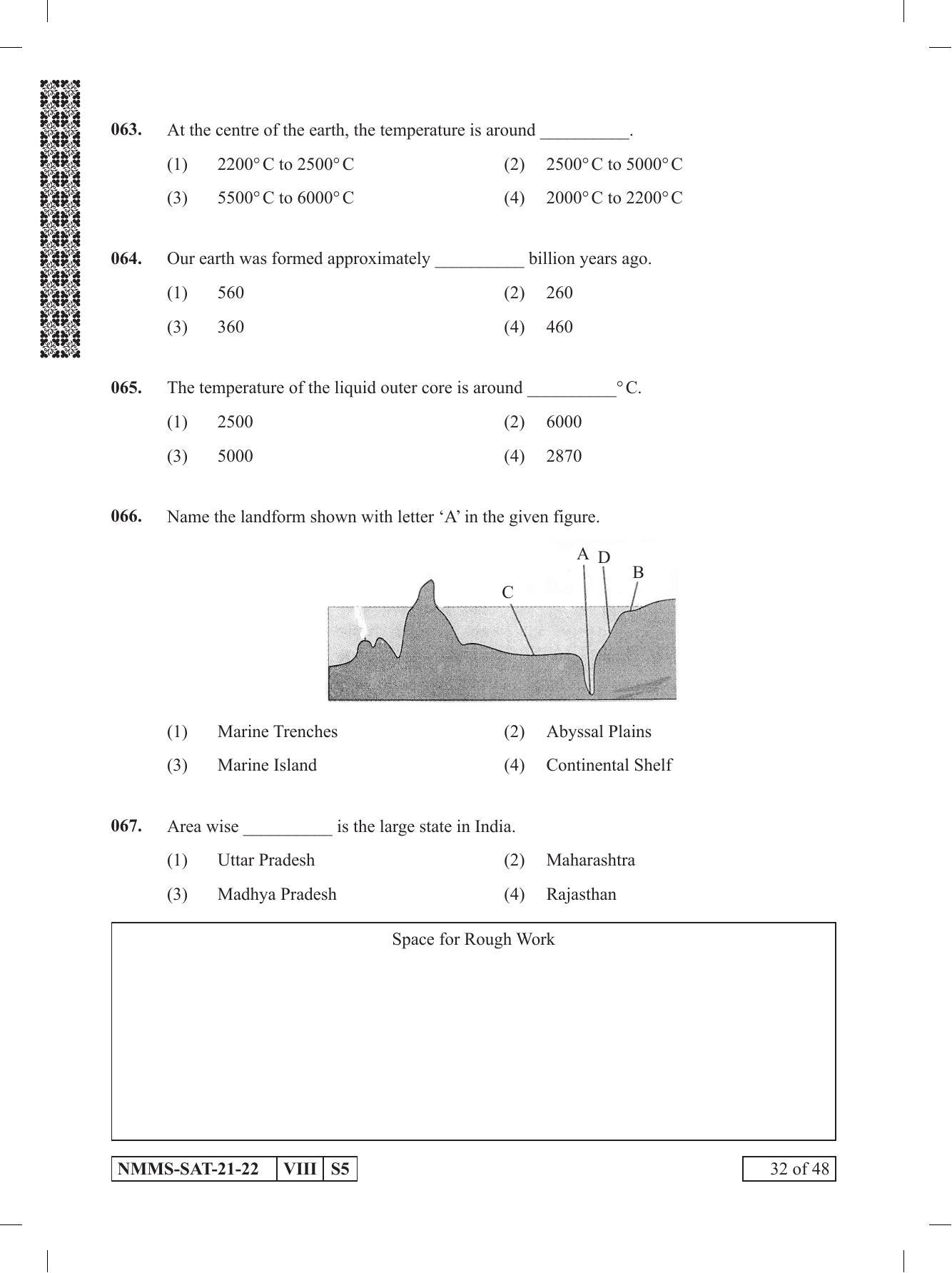 SAT ENGLISH 2021-22 Class 8 Maharashtra NMMS Question Papers - Page 32