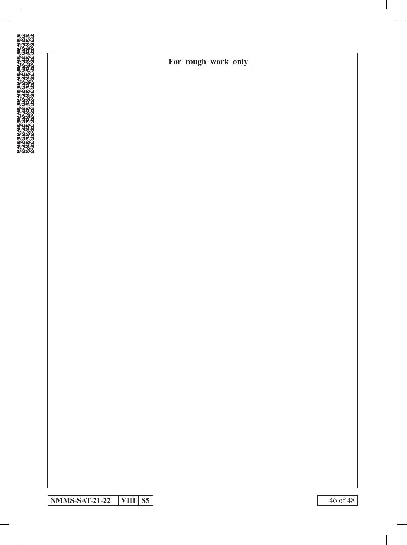 SAT ENGLISH 2021-22 Class 8 Maharashtra NMMS Question Papers - Page 46