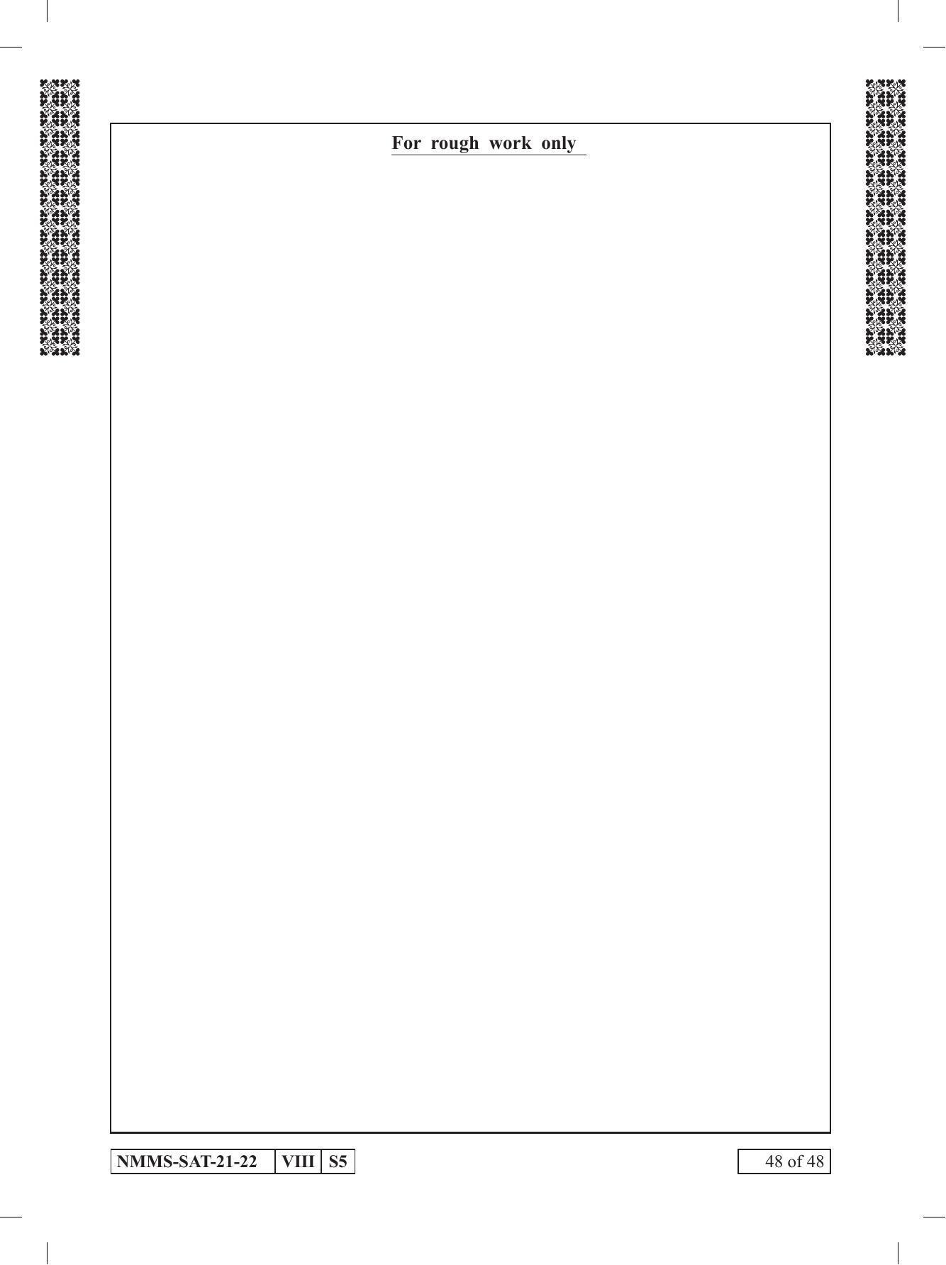 SAT ENGLISH 2021-22 Class 8 Maharashtra NMMS Question Papers - Page 48