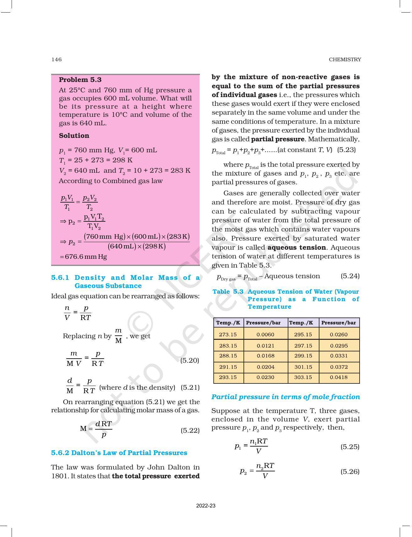 NCERT Book for Class 11 Chemistry Chapter 5 States of Matter - Page 11