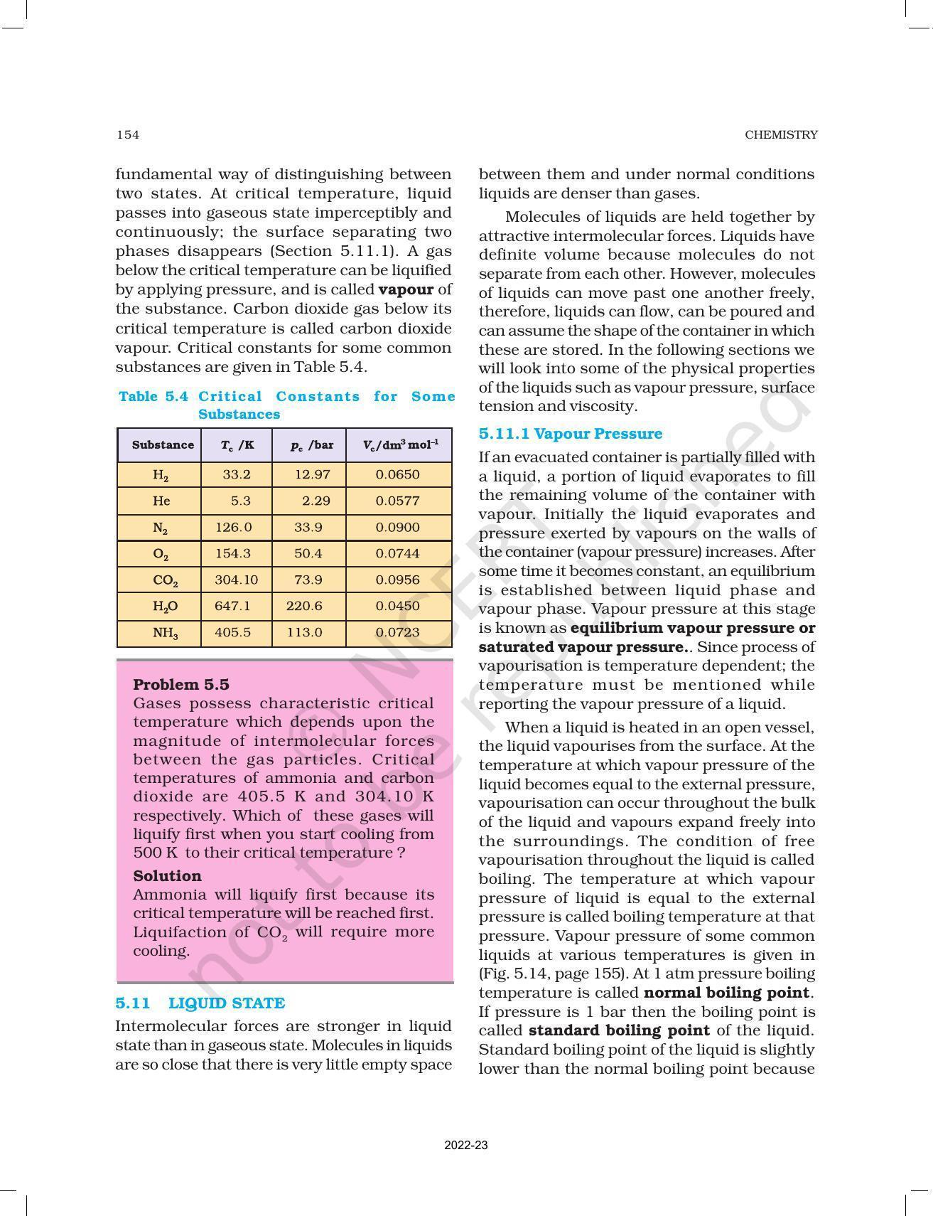 NCERT Book for Class 11 Chemistry Chapter 5 States of Matter - Page 19