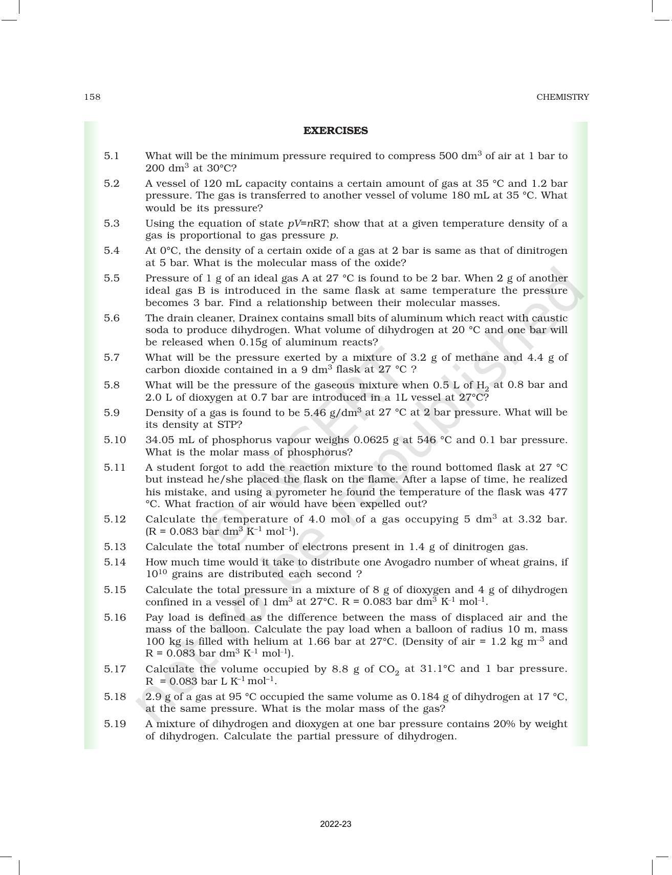 NCERT Book for Class 11 Chemistry Chapter 5 States of Matter - Page 23