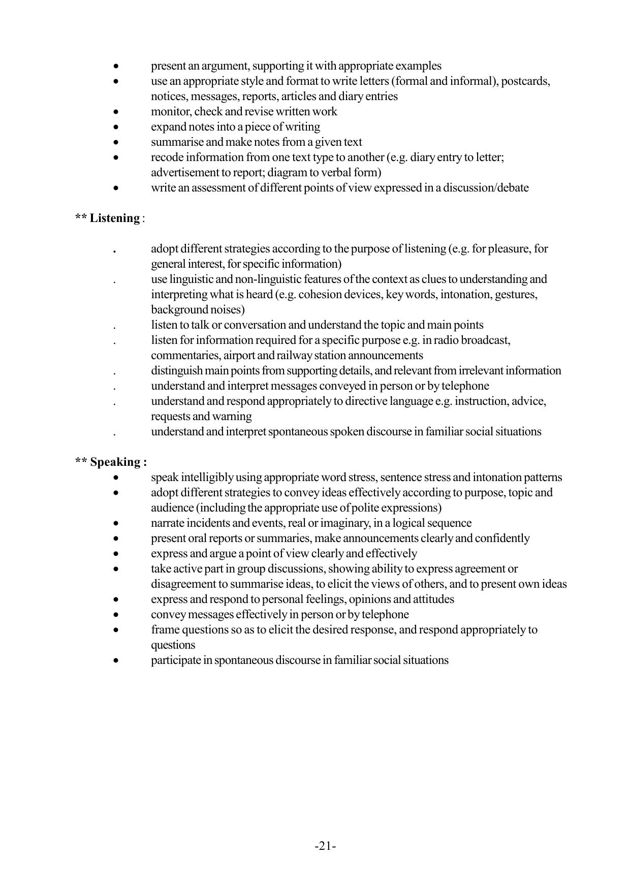 Mizoram Board Class 9 & 10 Syllabus - Page 21