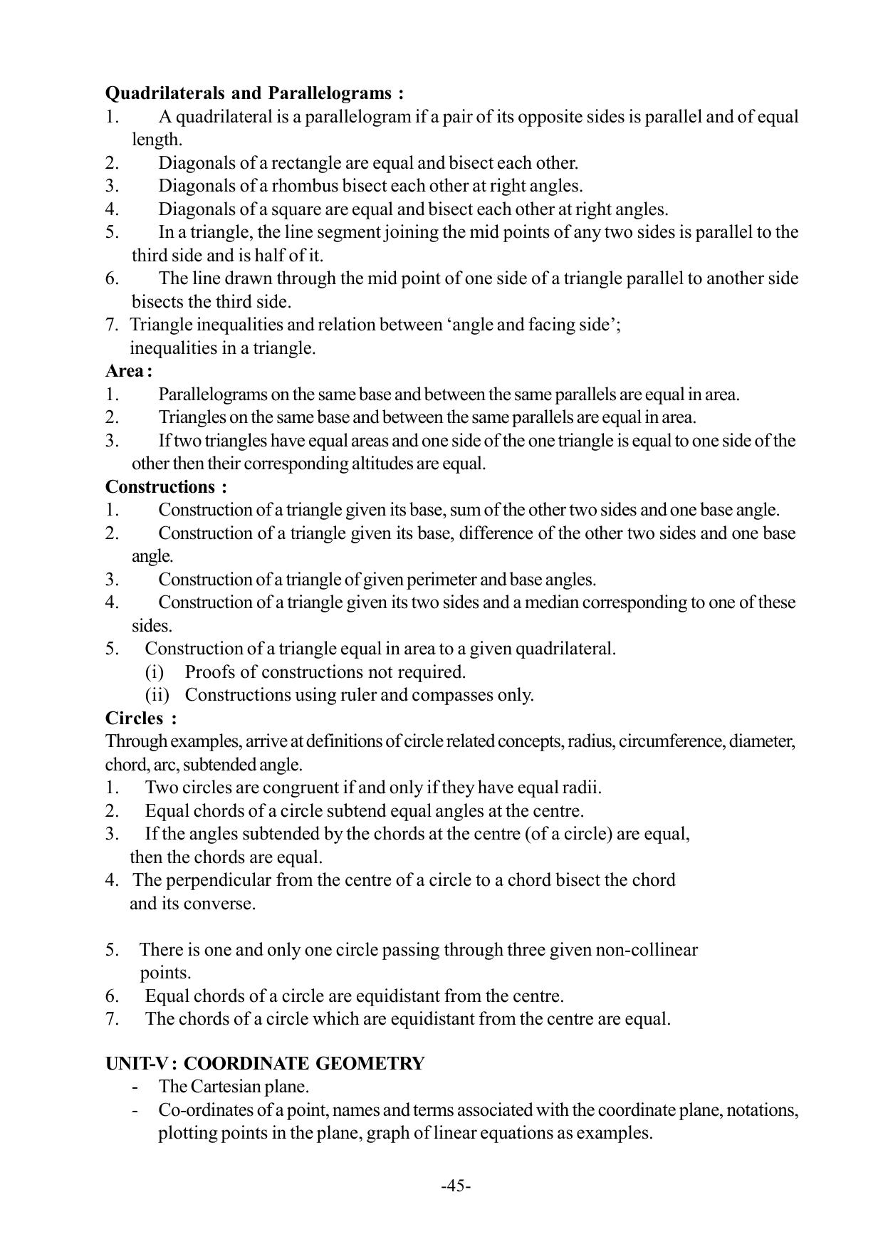Mizoram Board Class 9 & 10 Syllabus - Page 45
