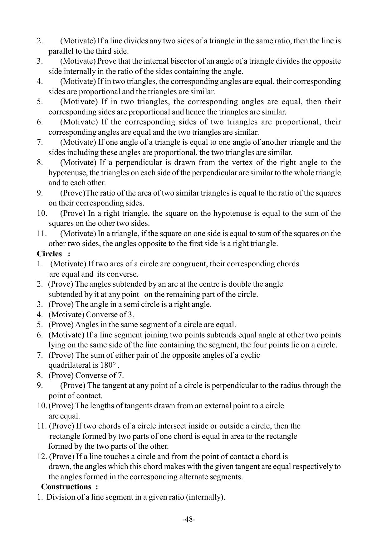 Mizoram Board Class 9 & 10 Syllabus - Page 48